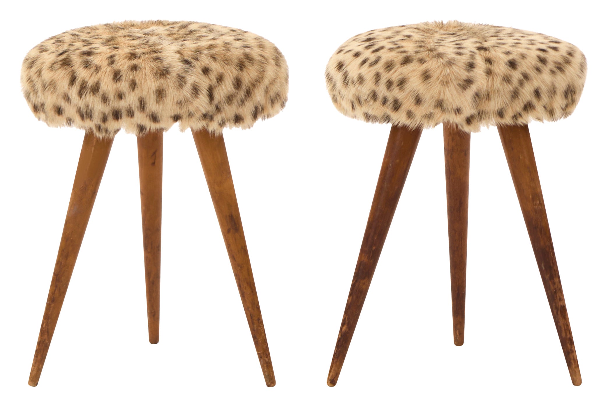 Jayson Home - Vintage Spotted Hide Stool