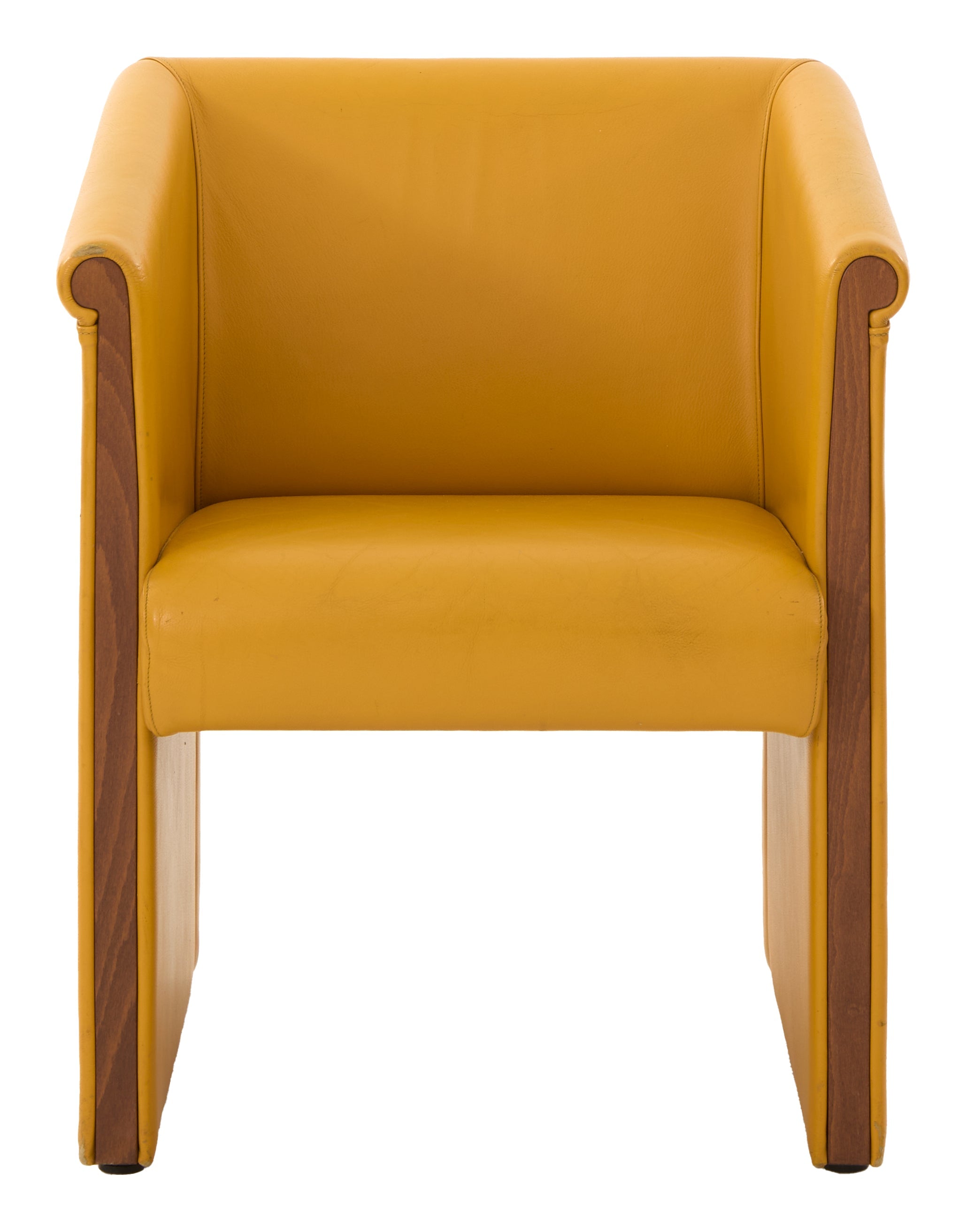 Jayson Home - Vintage Yellow Leather Chair