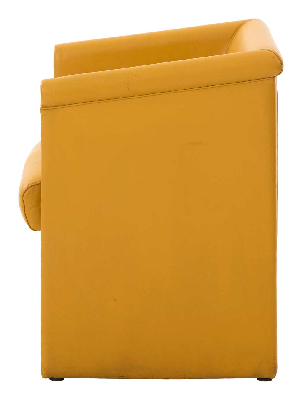 Jayson Home - Vintage Yellow Leather Chair
