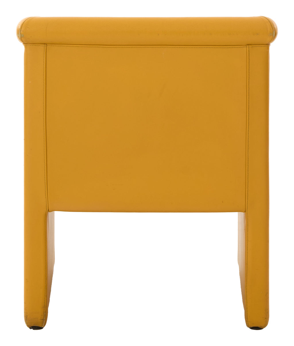 Jayson Home - Vintage Yellow Leather Chair