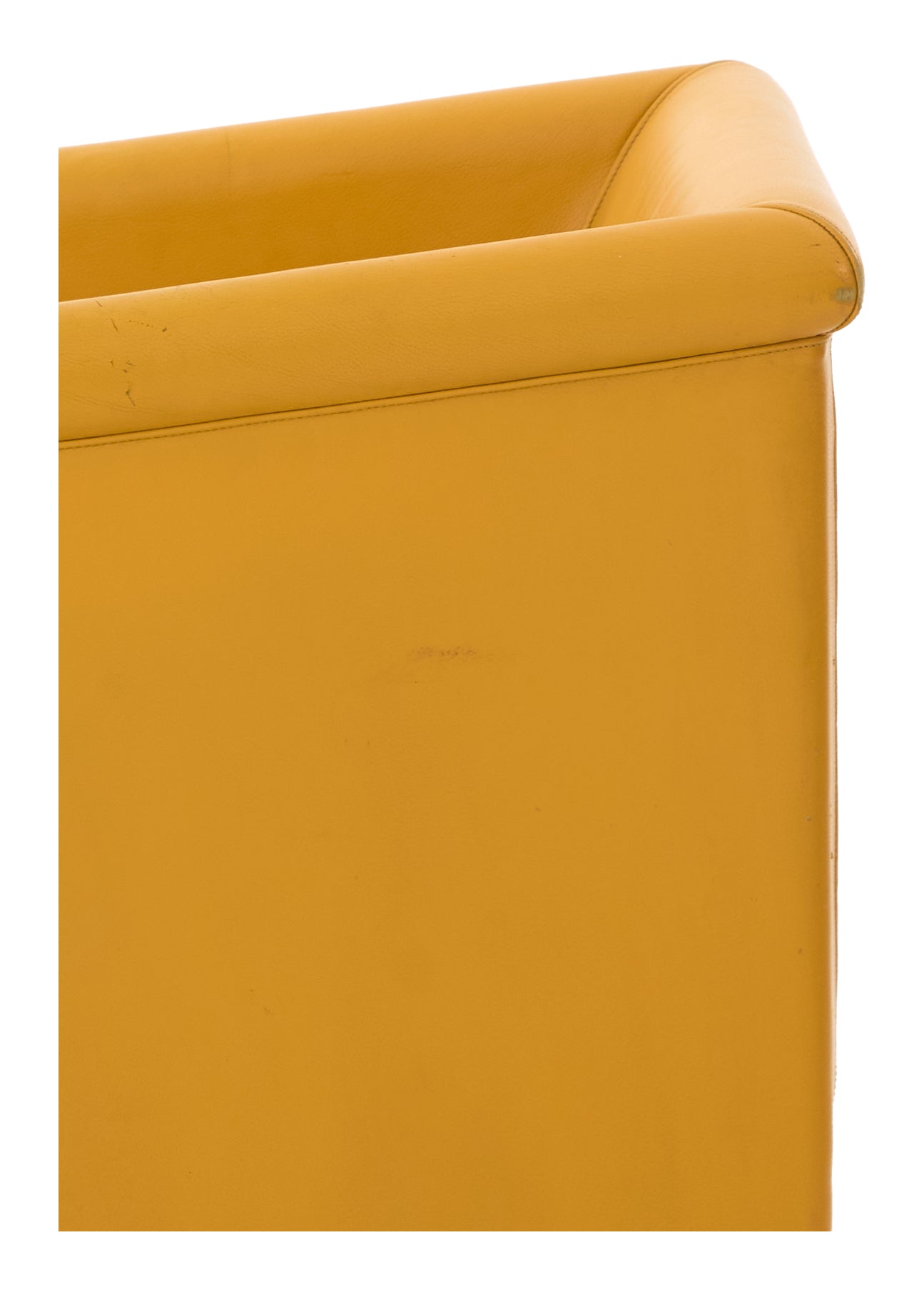 Jayson Home - Vintage Yellow Leather Chair