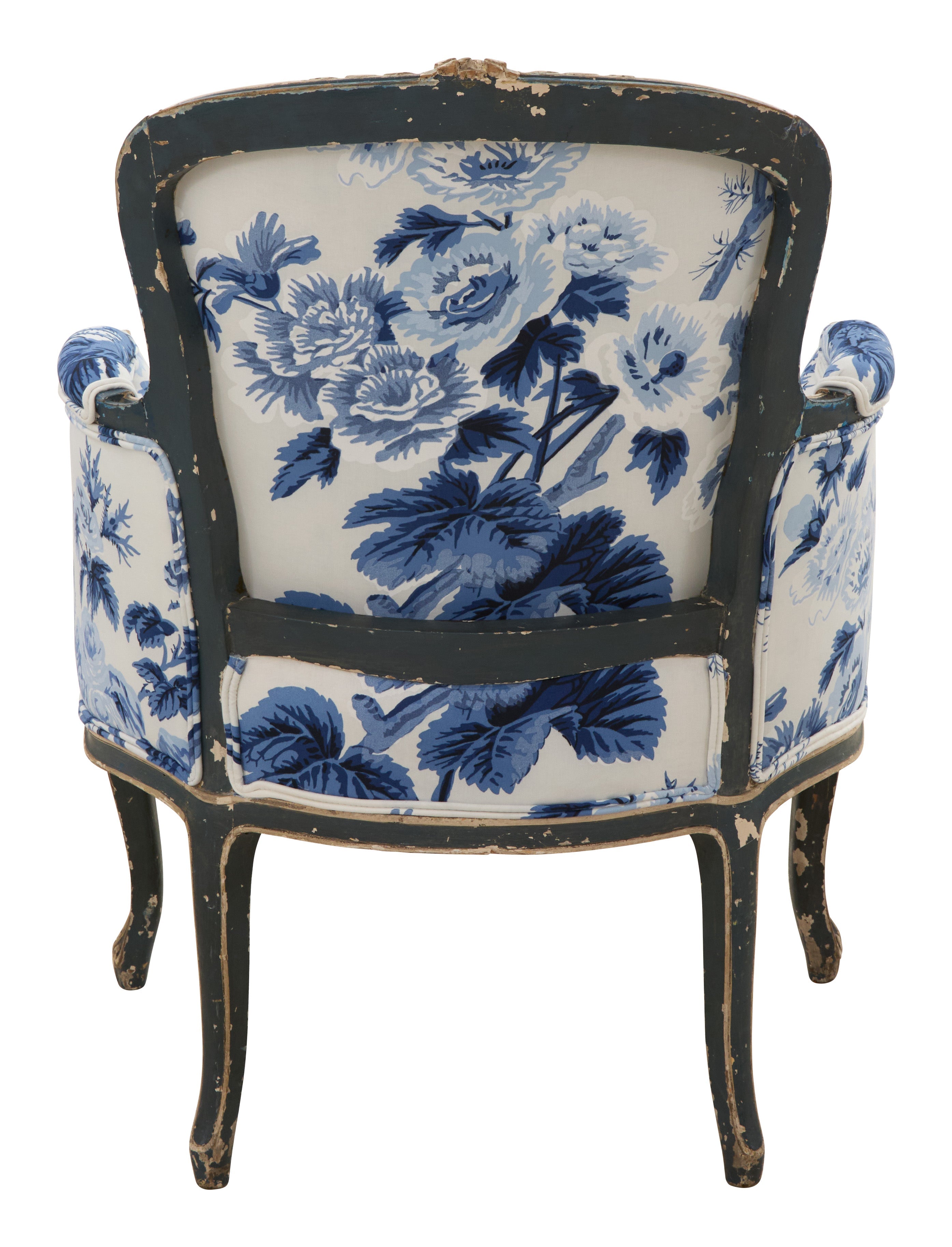 Jayson Home - Antique Louis XV Blue Chair