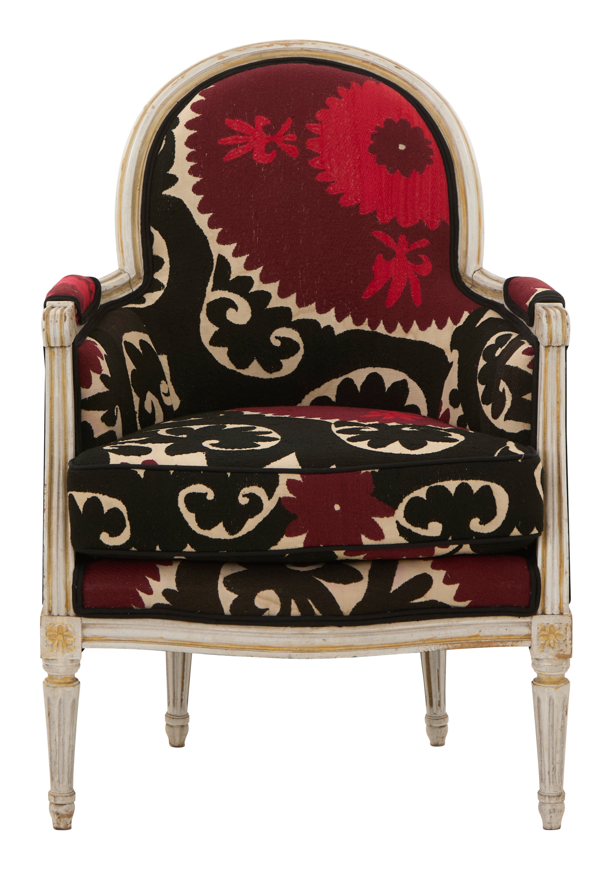 Jayson Home - Antique Louis XVI Bergere Suzani Chair