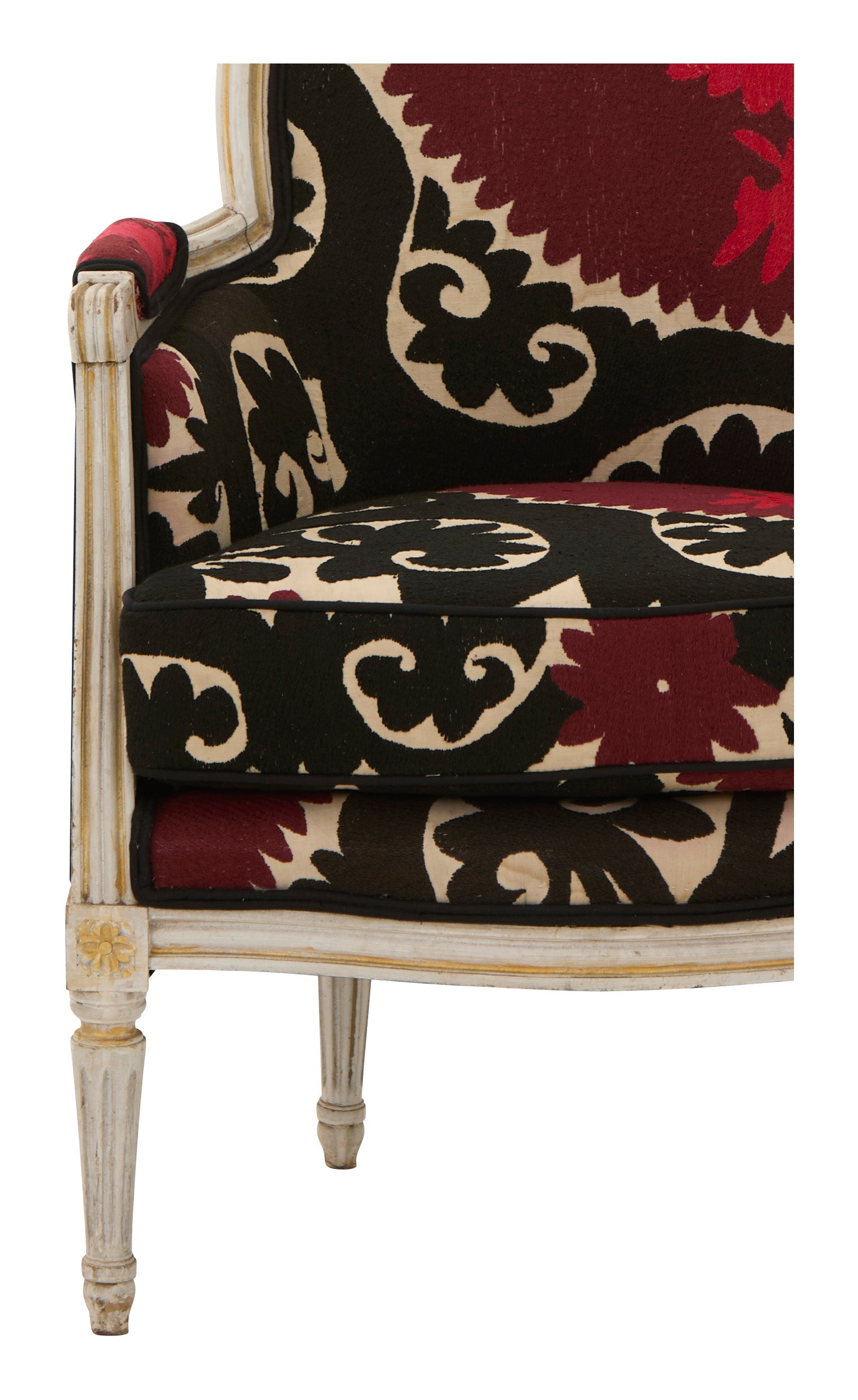 Jayson Home - Antique Louis XVI Bergere Suzani Chair