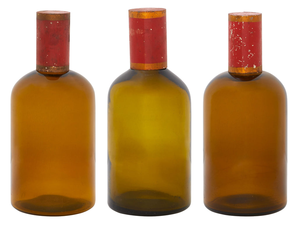 Jayson Home - Antique Amber Apothecary Bottle