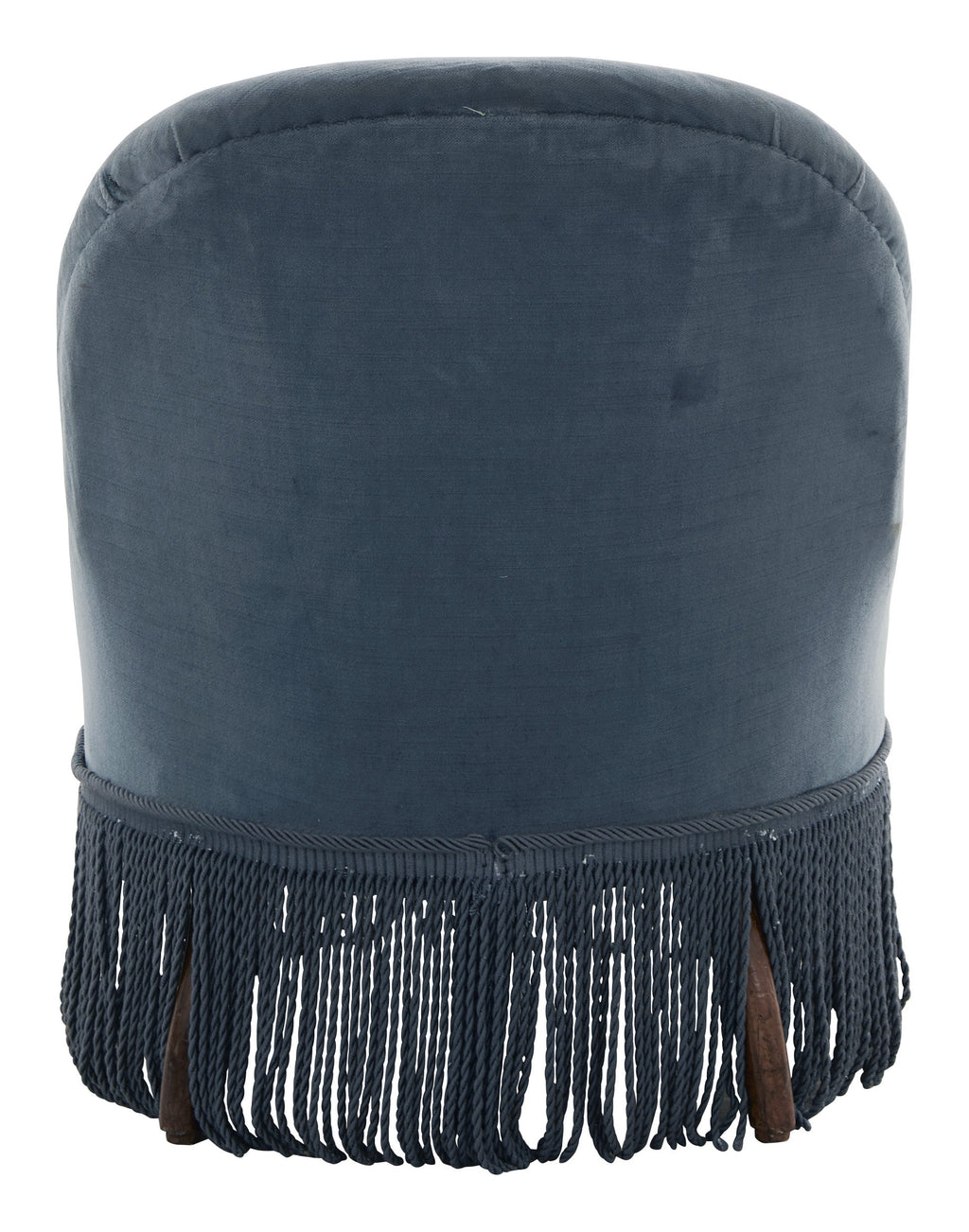 Jayson Home - Antique Blue Velvet Slipper Chair