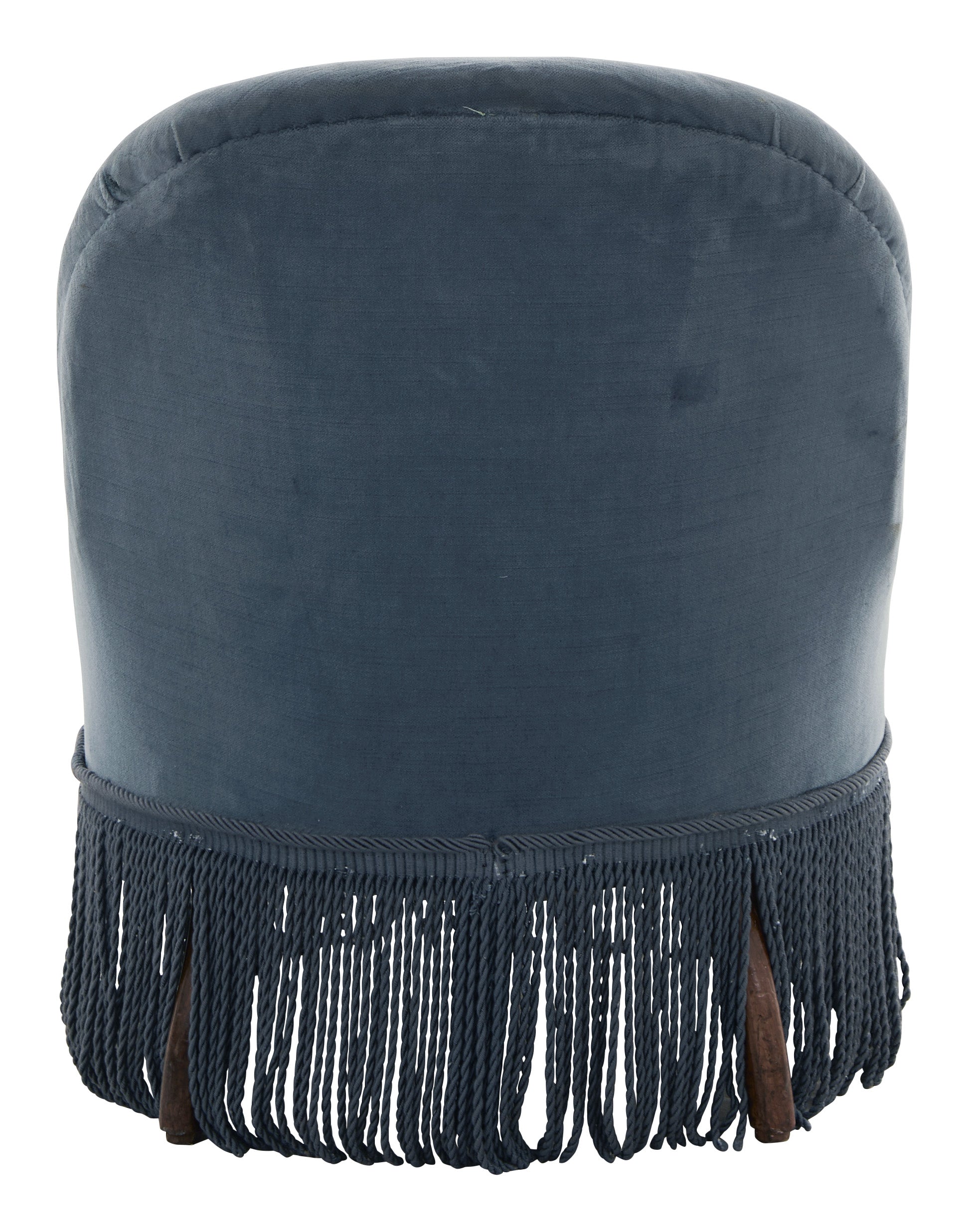 Jayson Home - Antique Blue Velvet Slipper Chair