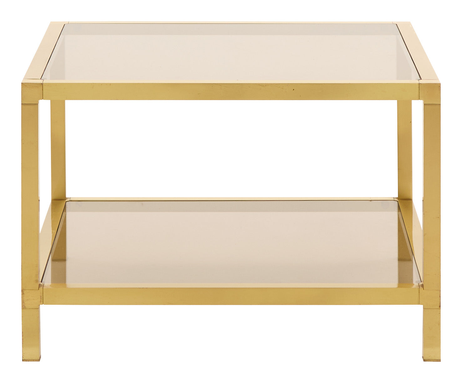 Jayson Home - Vintage Square Brass Coffee Table