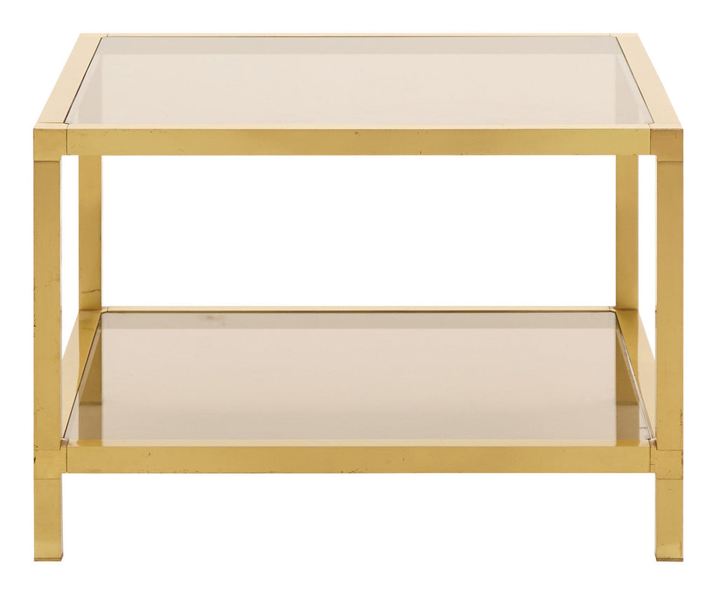 Jayson Home - Vintage Square Brass Coffee Table