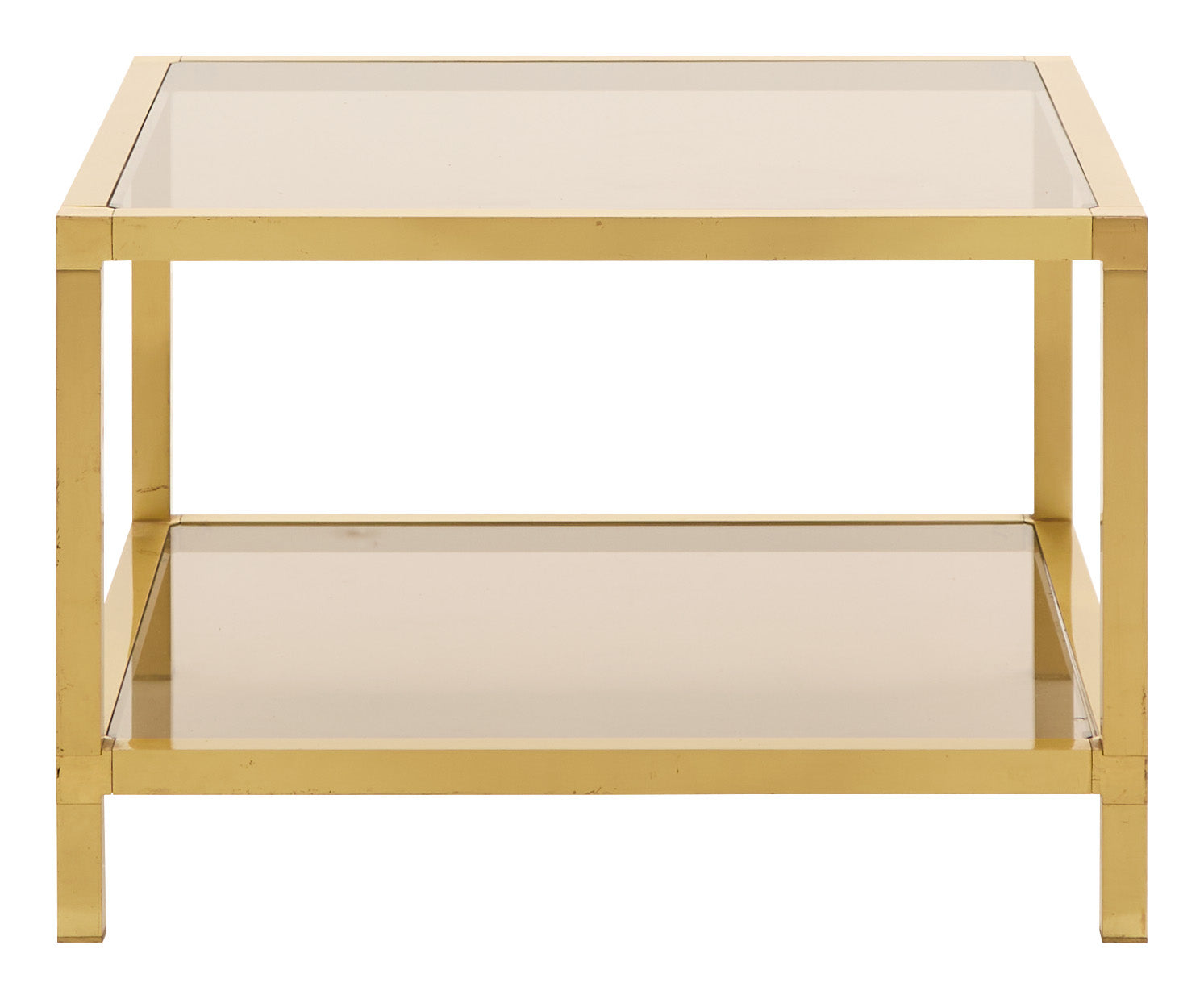 Jayson Home - Vintage Square Brass Coffee Table