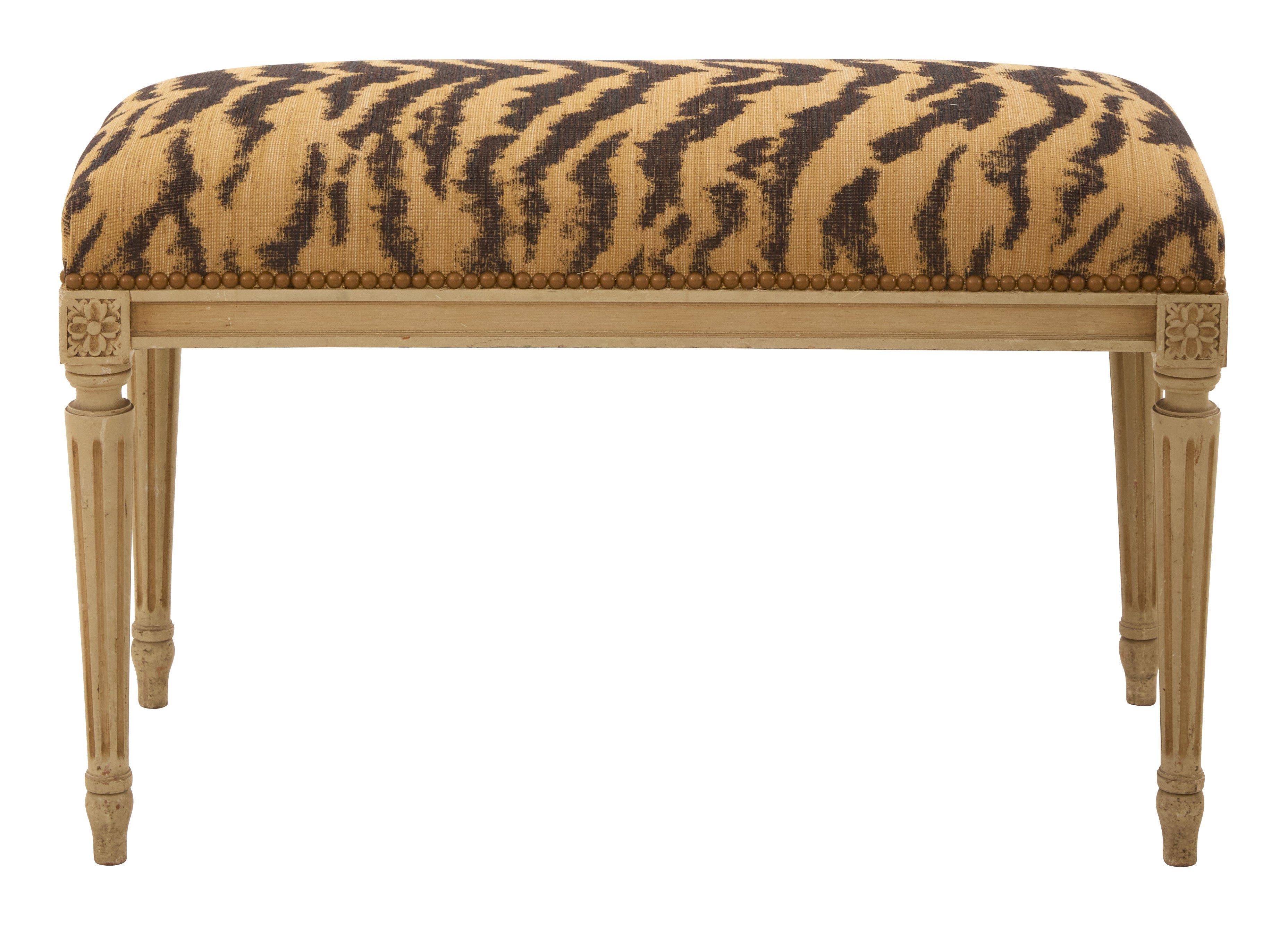 Jayson Home - Antique Louis XVI Tiger Bench