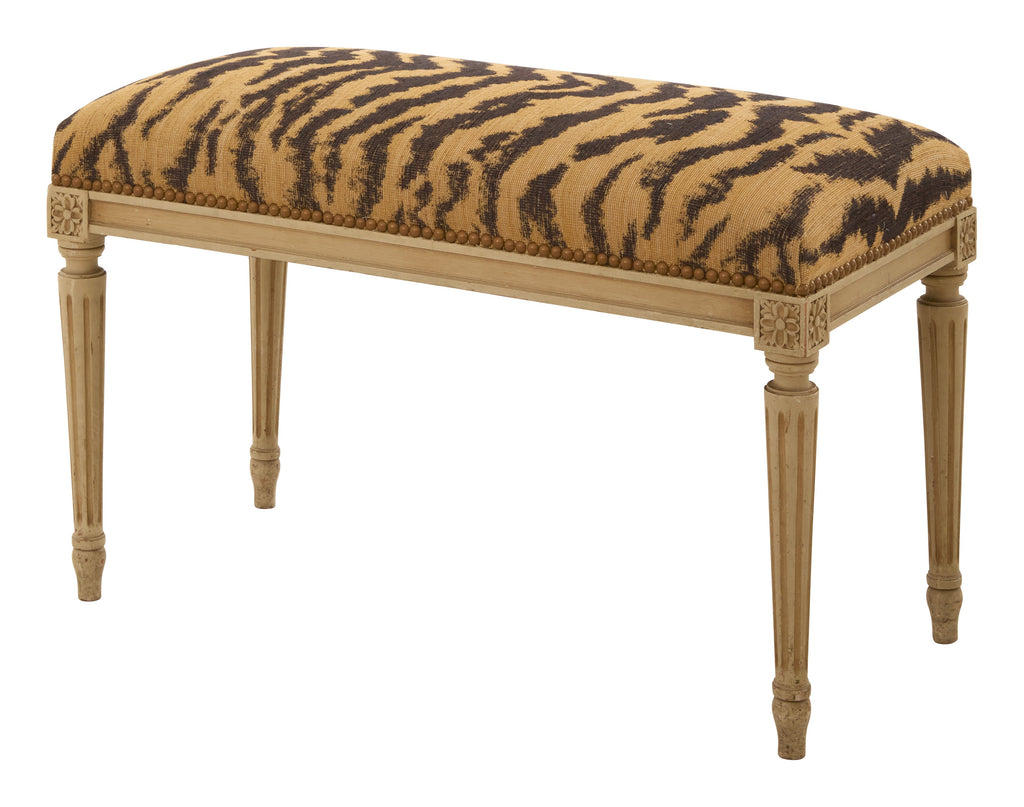 Jayson Home - Antique Louis XVI Tiger Bench