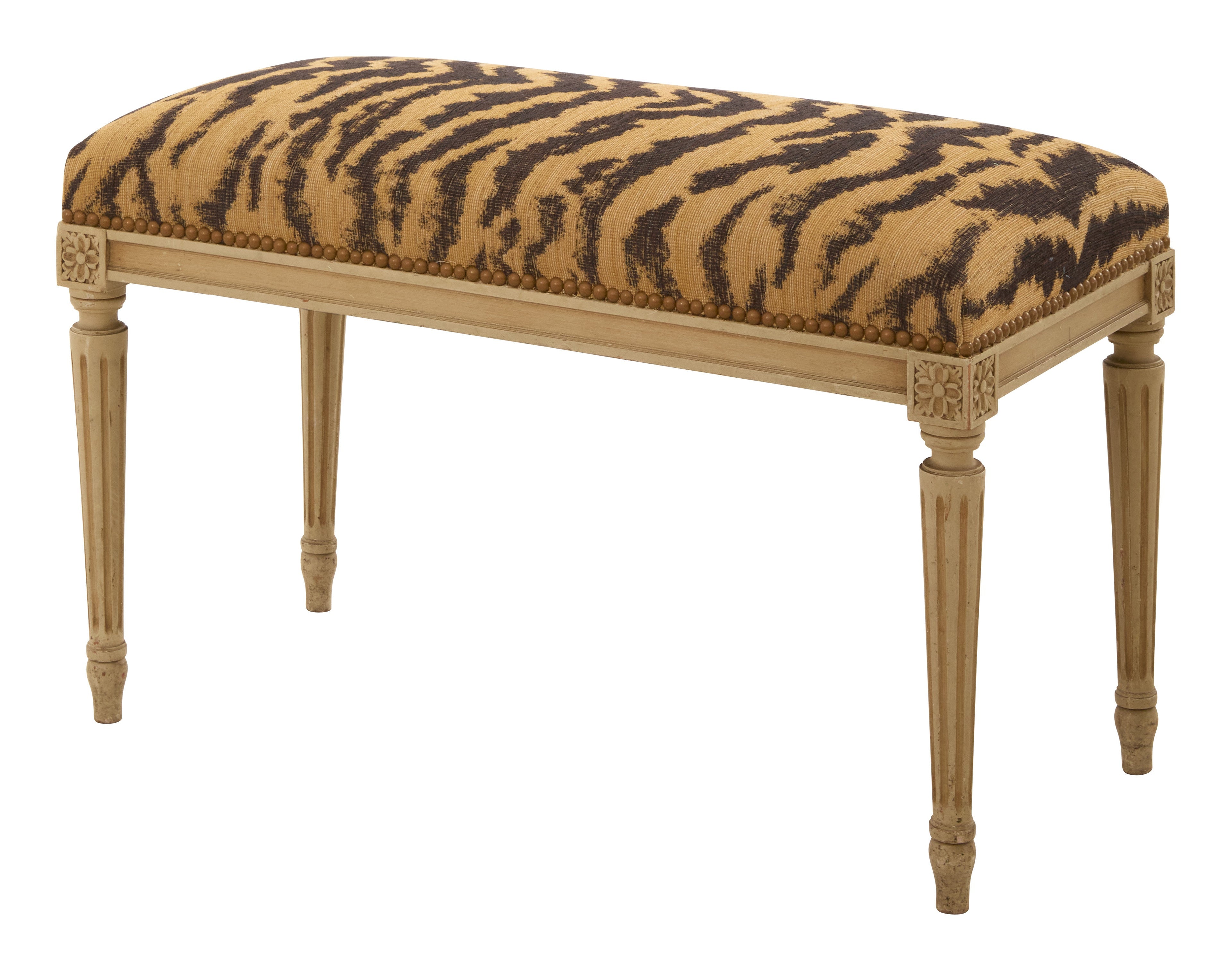 Jayson Home - Antique Louis XVI Tiger Bench