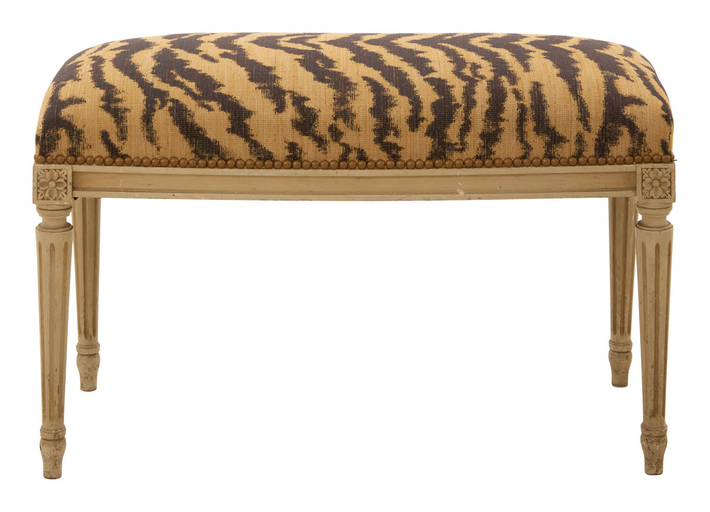 Jayson Home - Antique Louis XVI Tiger Bench