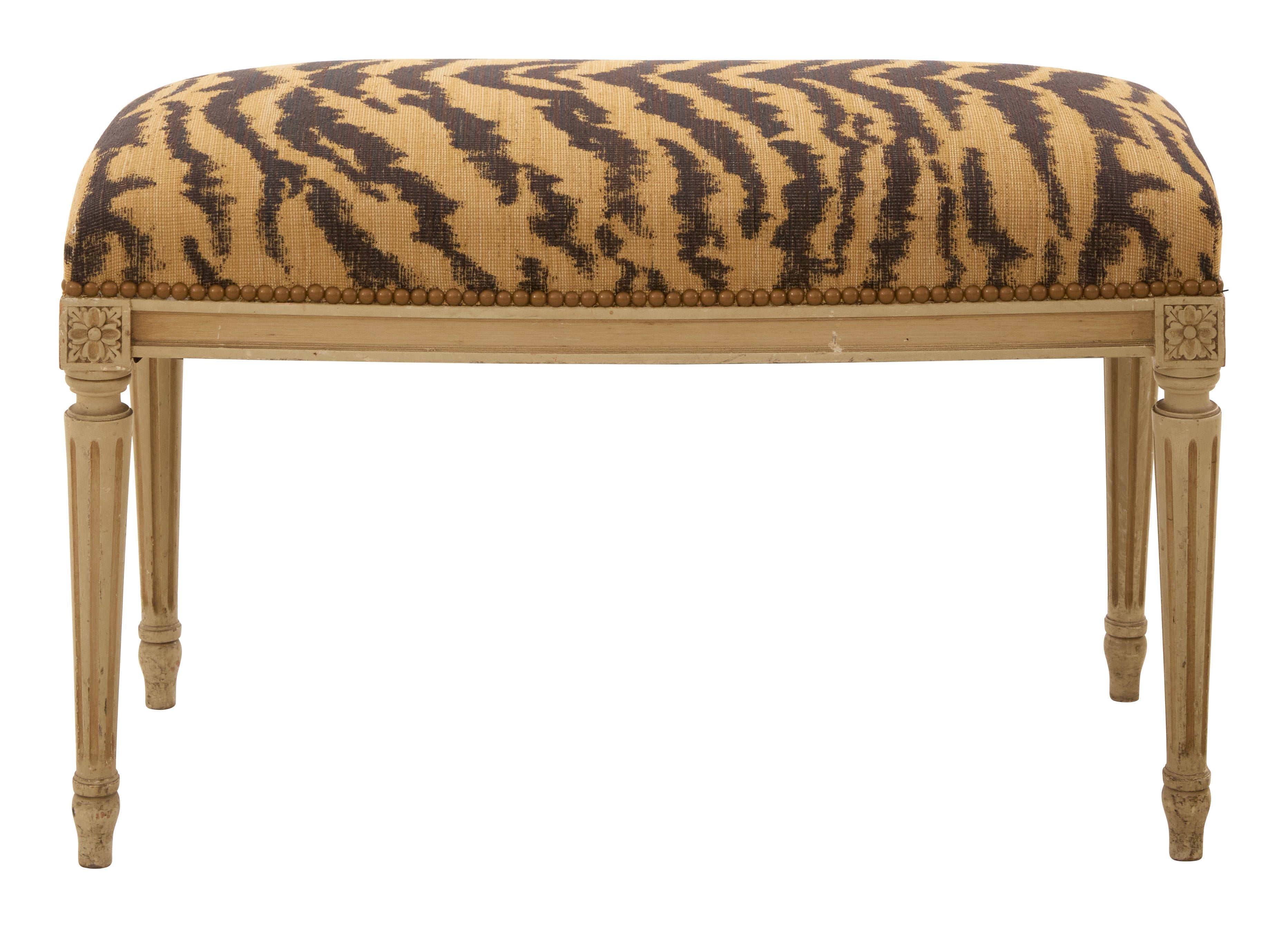 Jayson Home - Antique Louis XVI Tiger Bench