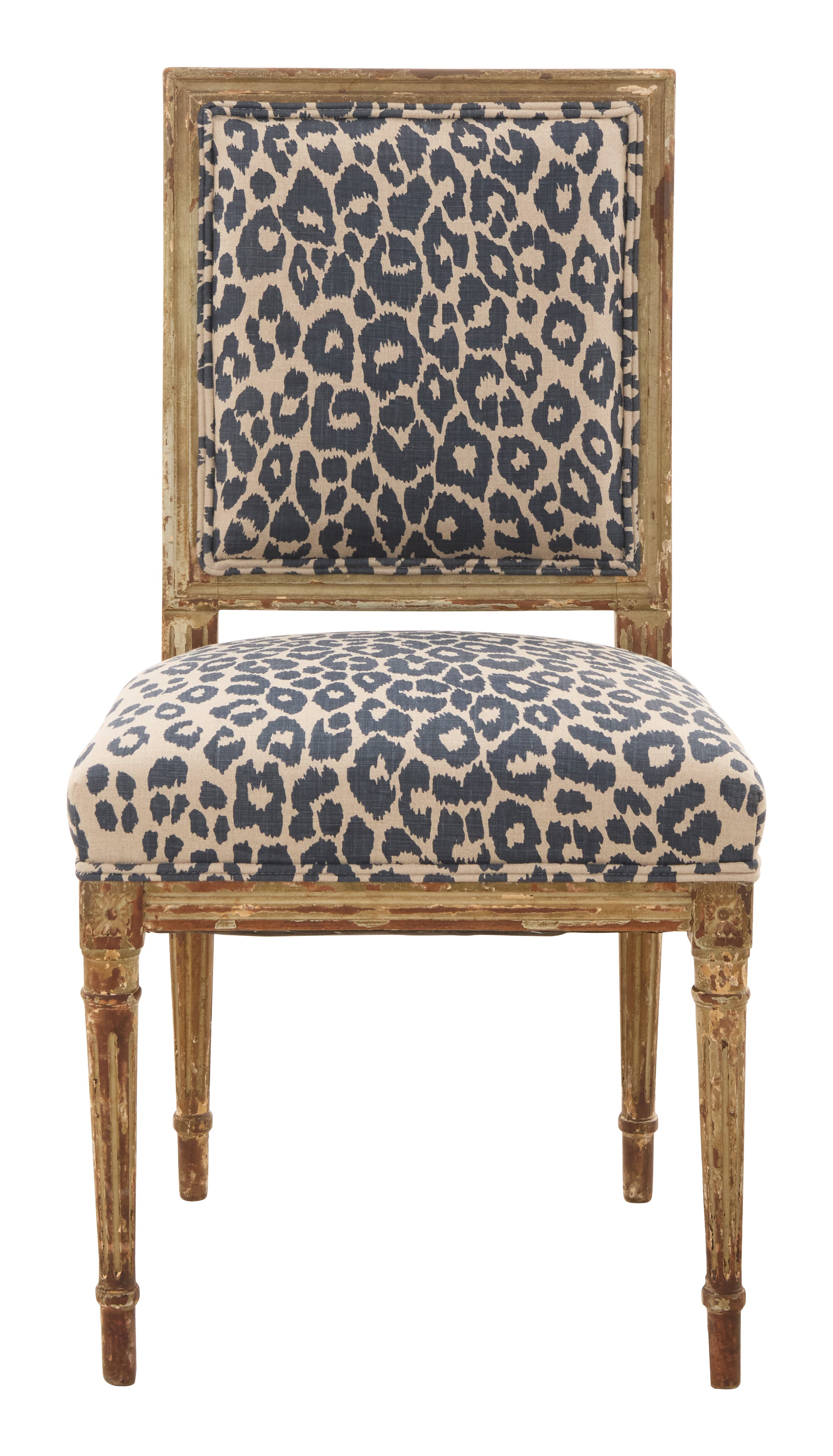 Jayson Home - Antique Louis XVI Leopard Dining Chair