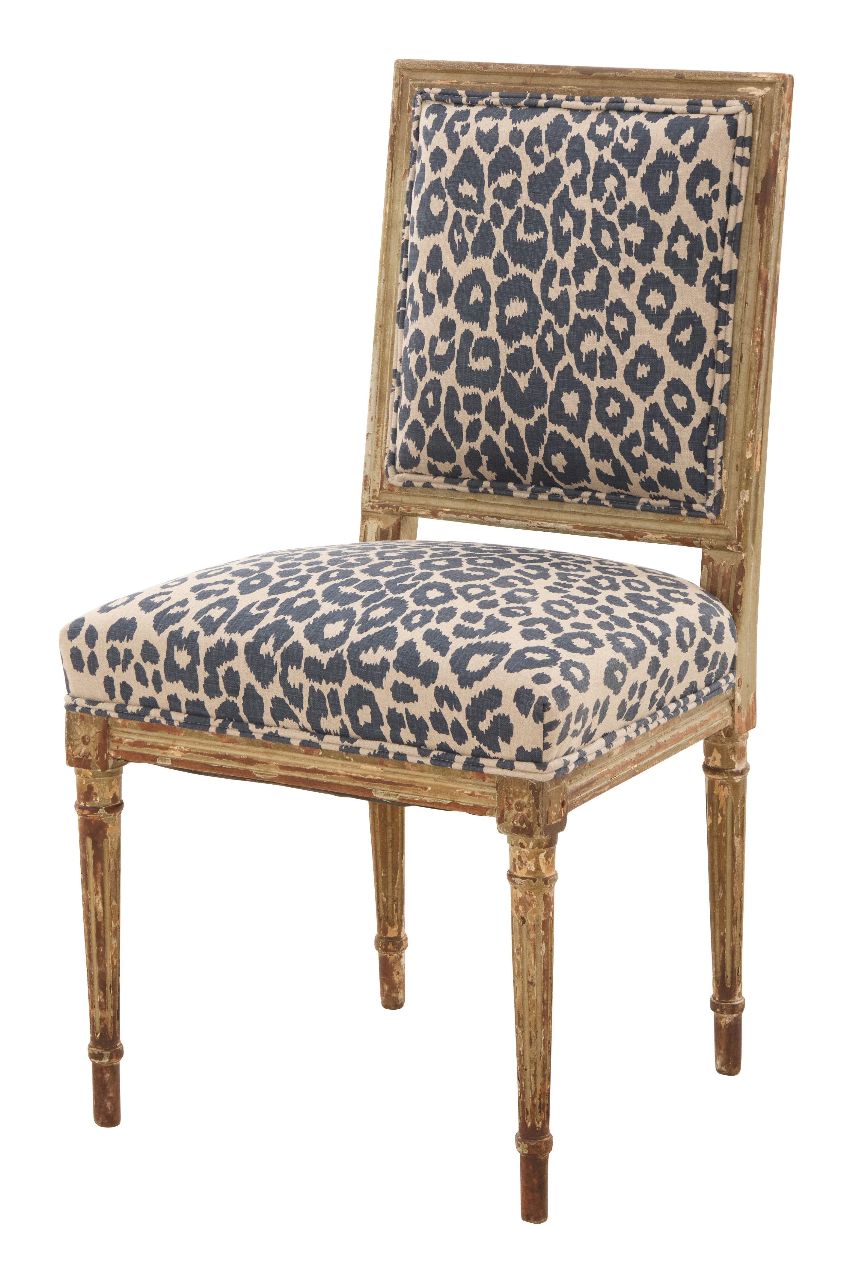 Jayson Home - Antique Louis XVI Leopard Dining Chair