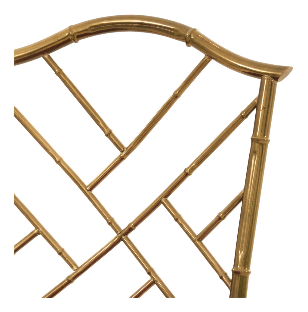 Jayson Home - Vintage Brass Faux Bamboo Chair