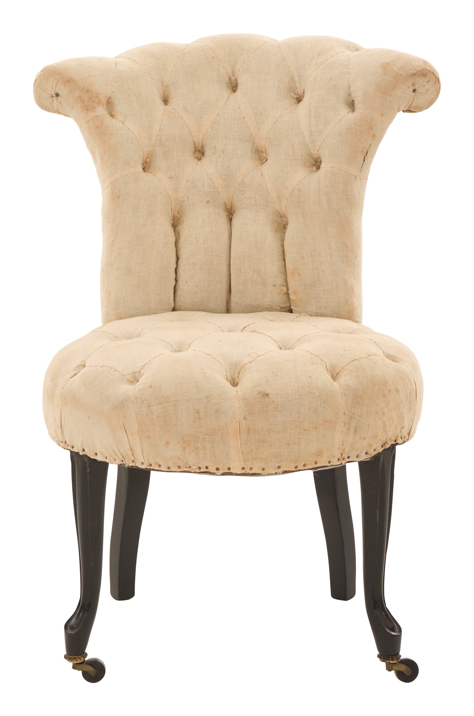 Jayson Home - Antique Unupholstered Tufted Slipper Chair