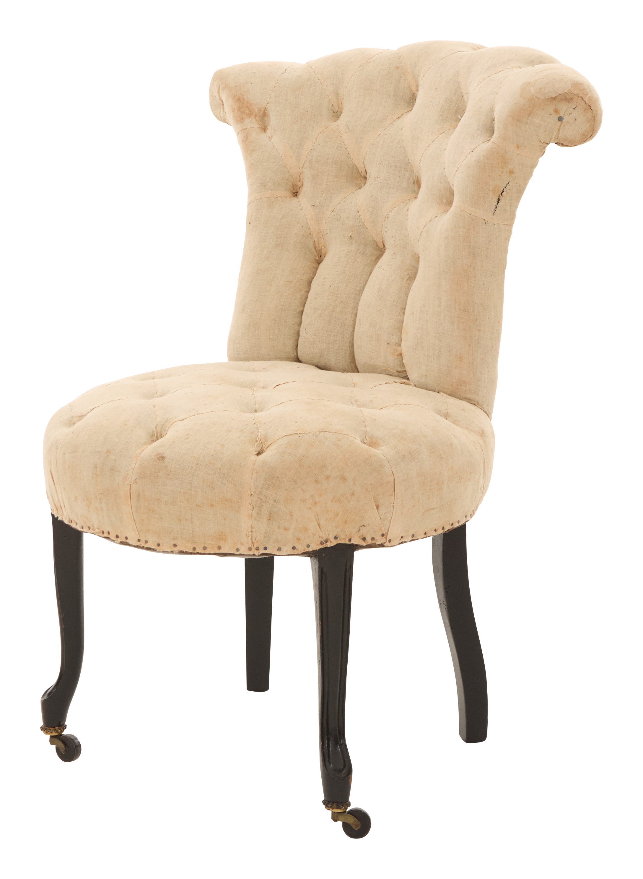 Jayson Home - Antique Unupholstered Tufted Slipper Chair