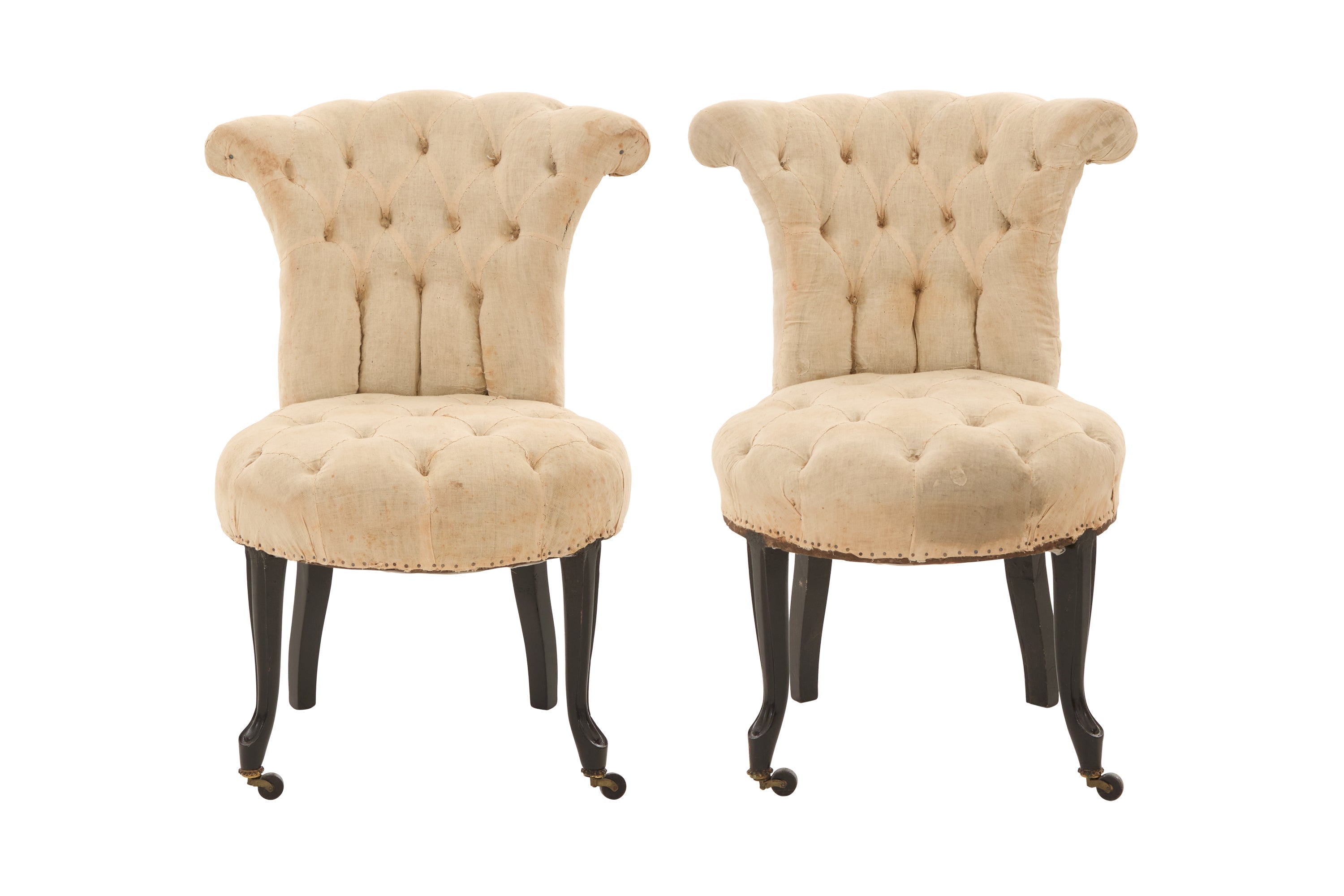 Jayson Home - Antique Unupholstered Tufted Slipper Chair