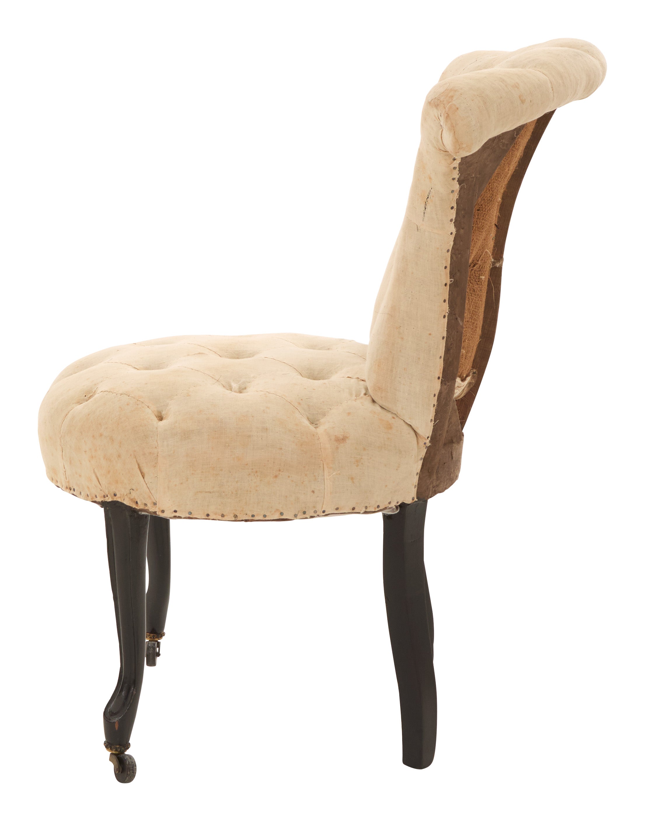 Jayson Home - Antique Unupholstered Tufted Slipper Chair