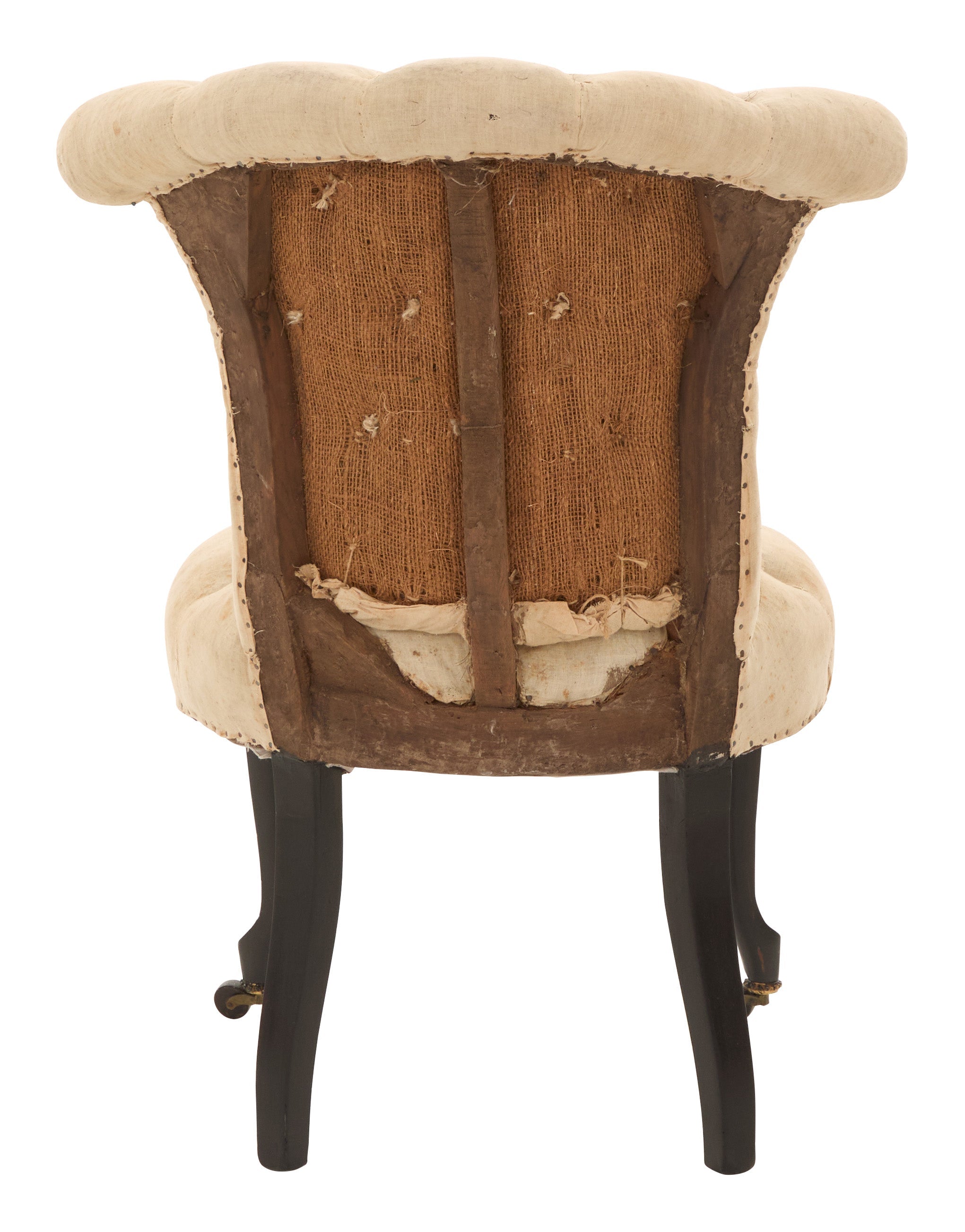 Jayson Home - Antique Unupholstered Tufted Slipper Chair