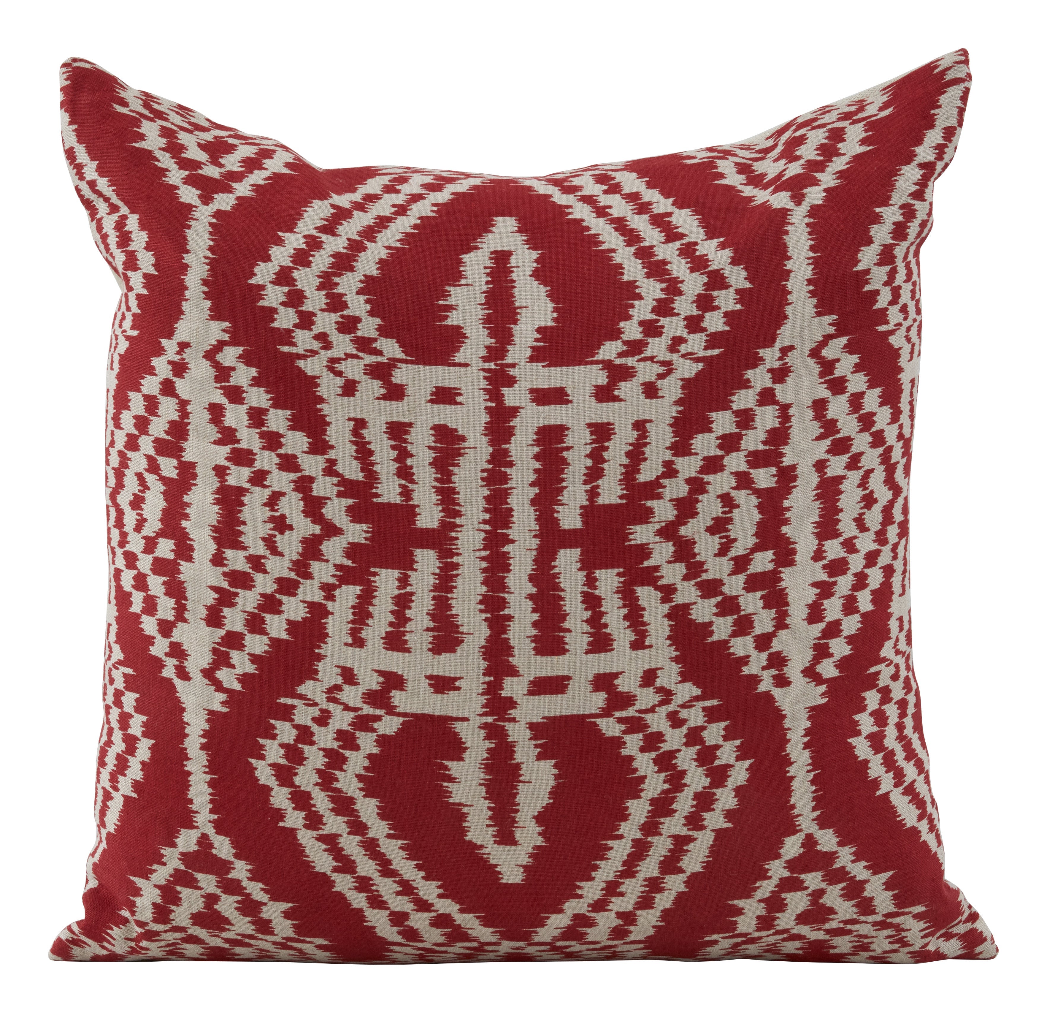 Jayson Home - Schumacher Asaka Ikat Red Pillows