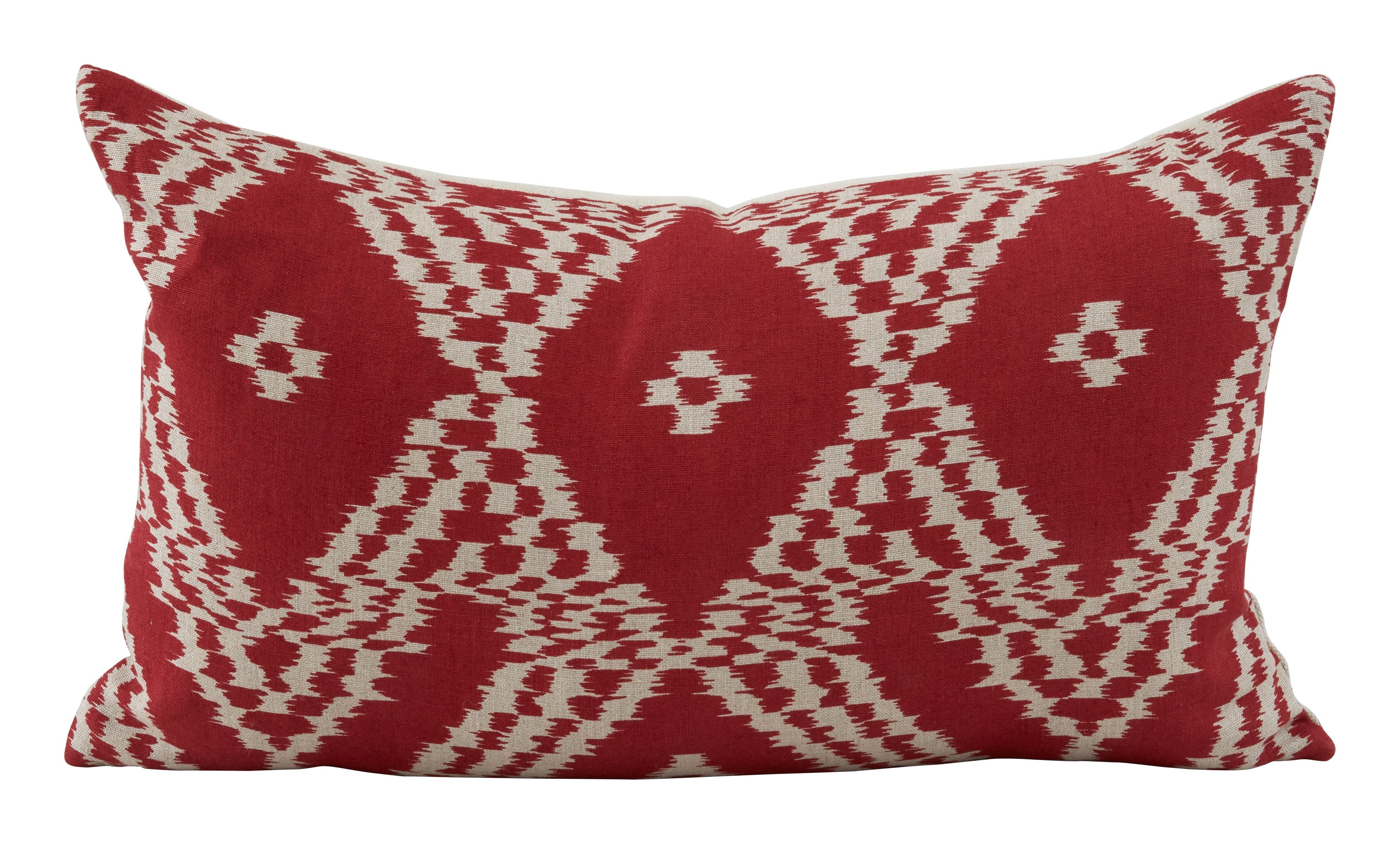 Jayson Home - Schumacher Asaka Ikat Red Pillows