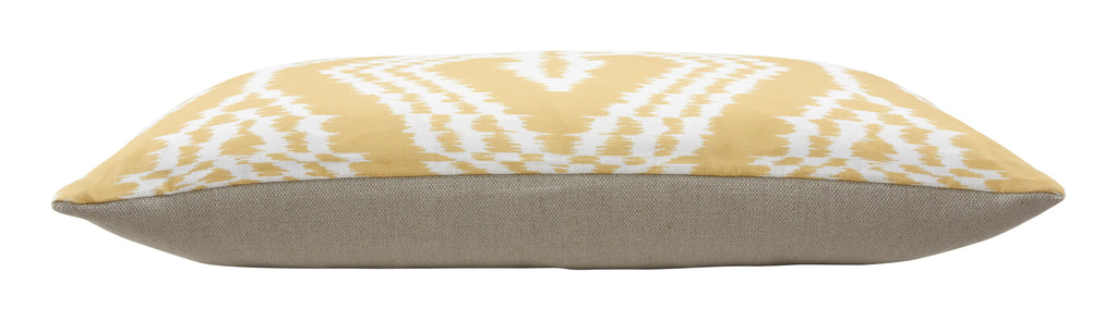 Jayson Home - Schumacher Asaka Ikat Yellow Pillows