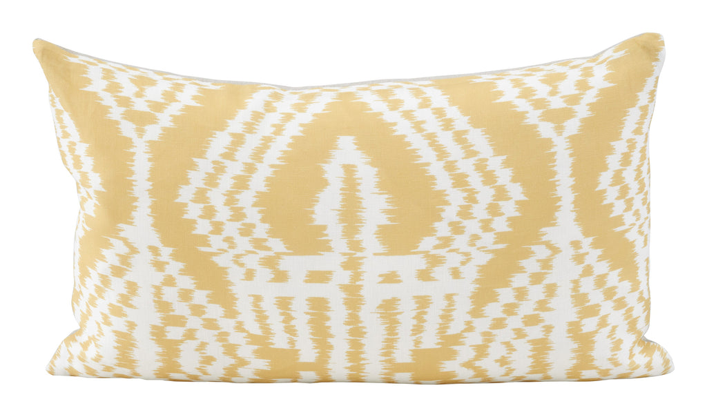 Jayson Home - Schumacher Asaka Ikat Yellow Pillows