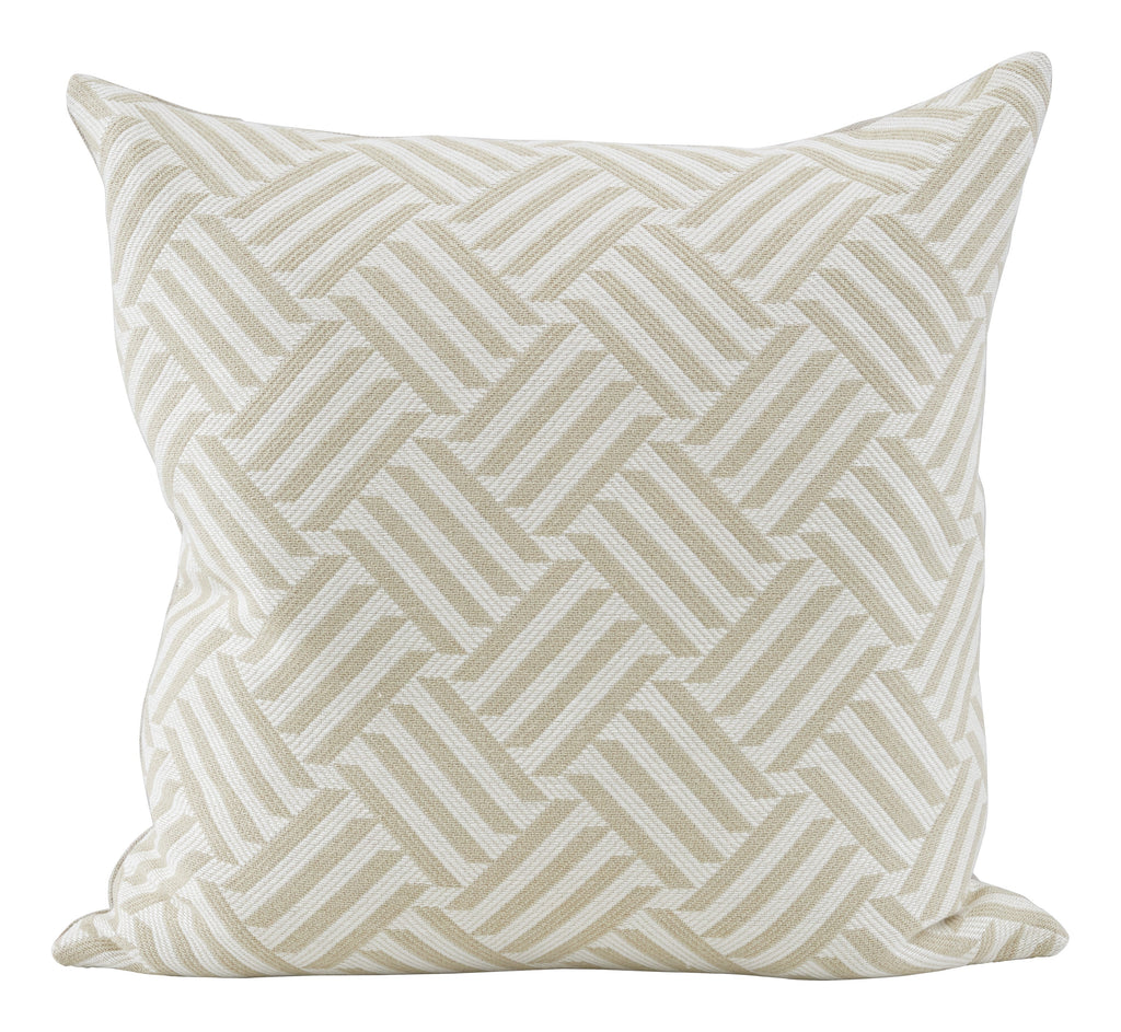 Jayson Home - Schumacher Cross Hatch Natural Pillows