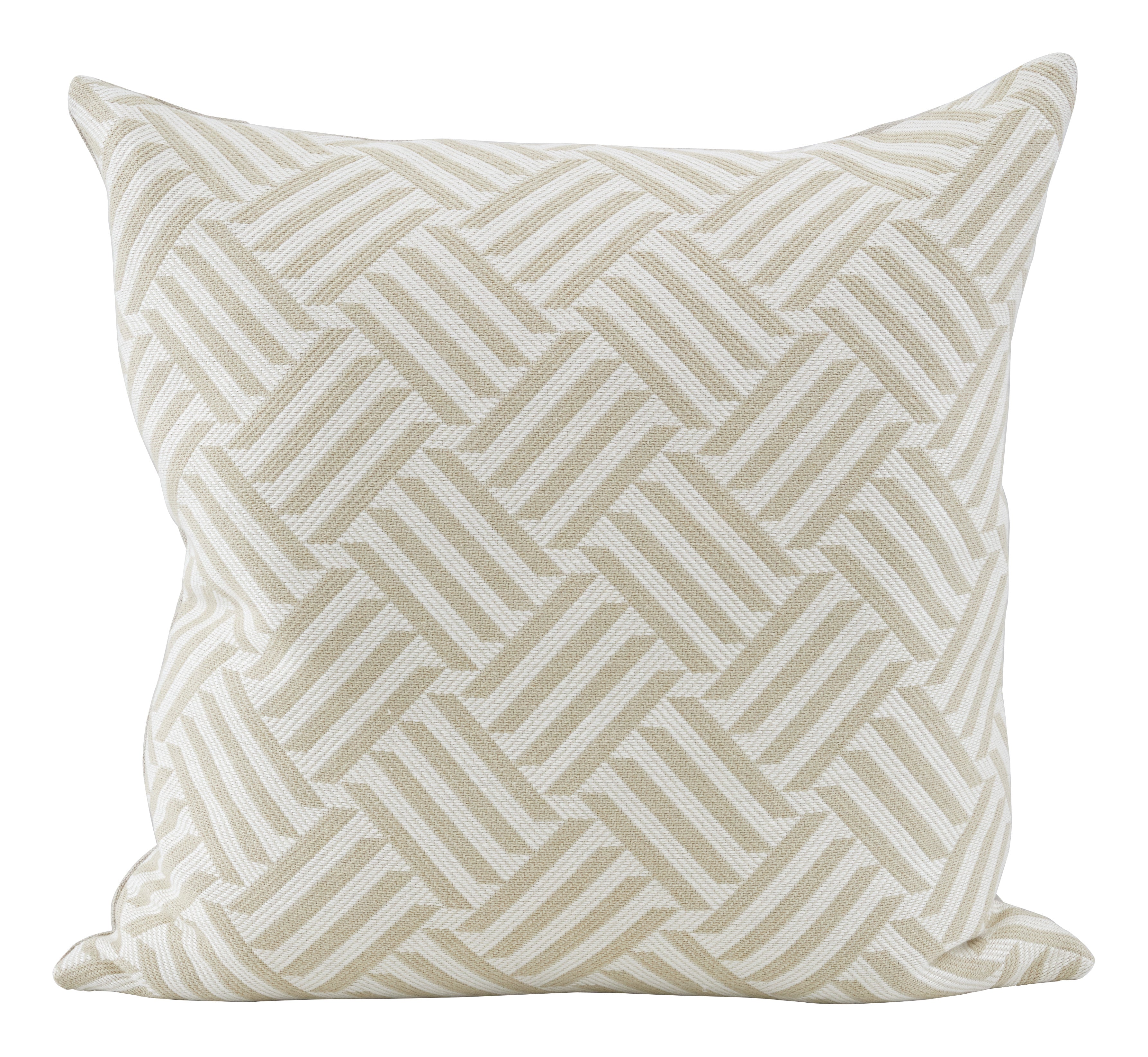 Jayson Home - Schumacher Cross Hatch Natural Pillows