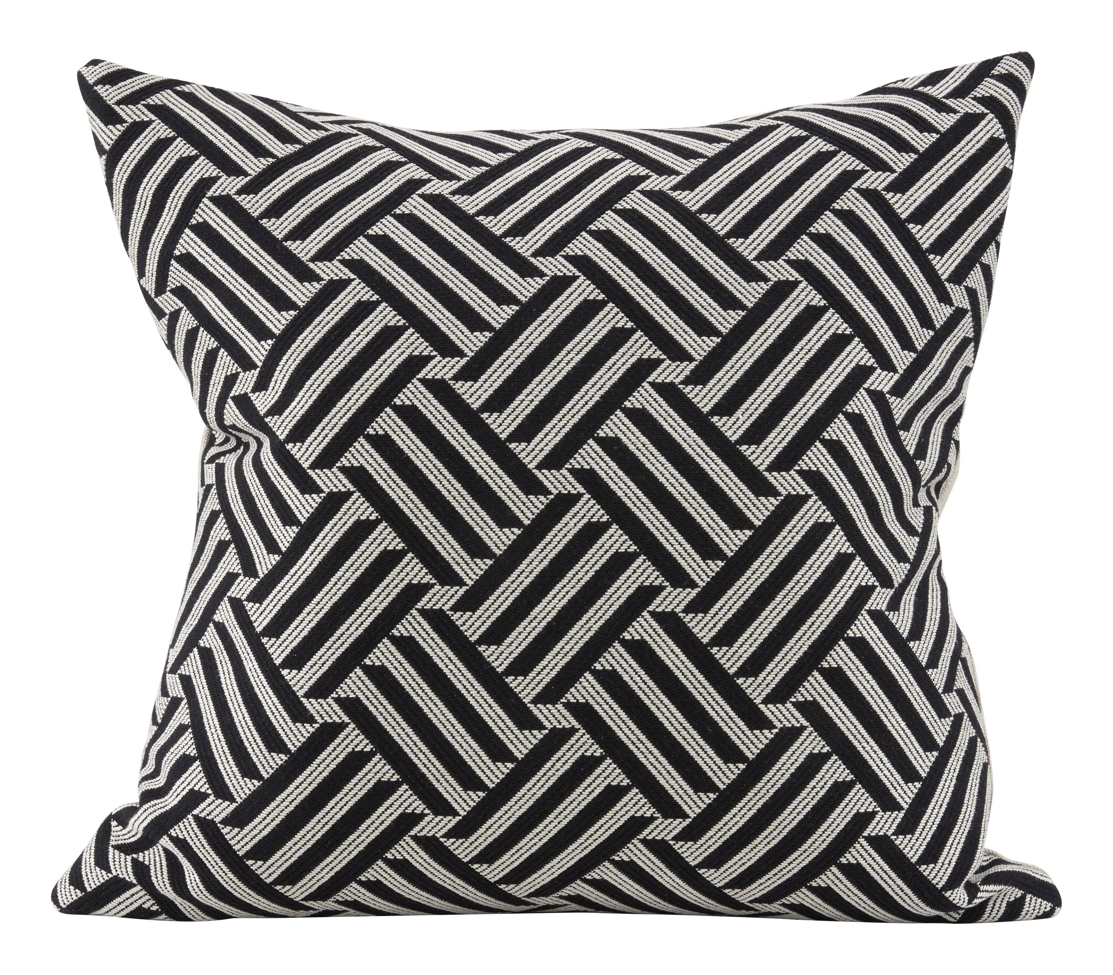 Jayson Home - Schumacher Cross Hatch Black Pillows
