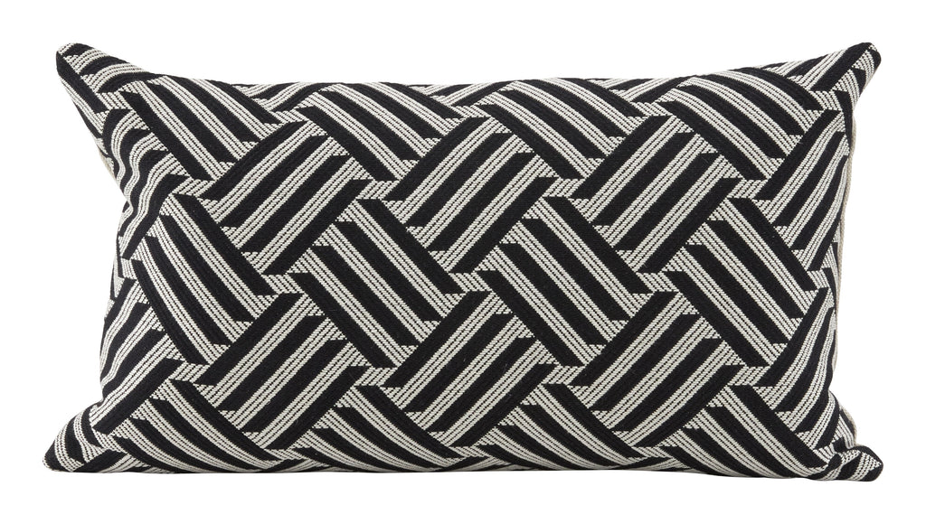 Jayson Home - Schumacher Cross Hatch Black Pillows