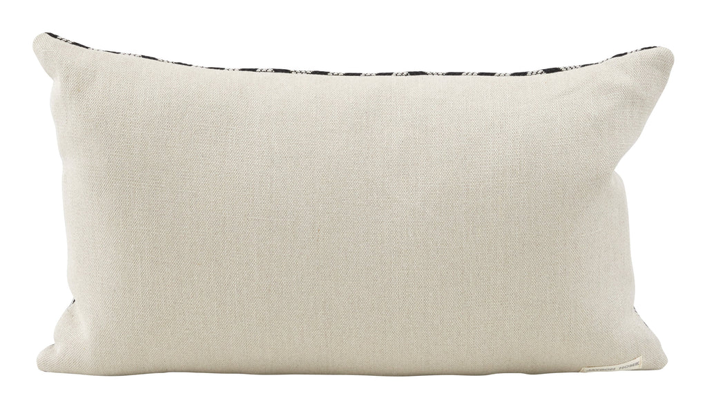 Jayson Home - Schumacher Cross Hatch Black Pillows