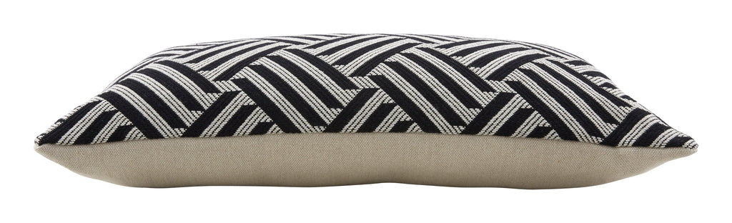 Jayson Home - Schumacher Cross Hatch Black Pillows