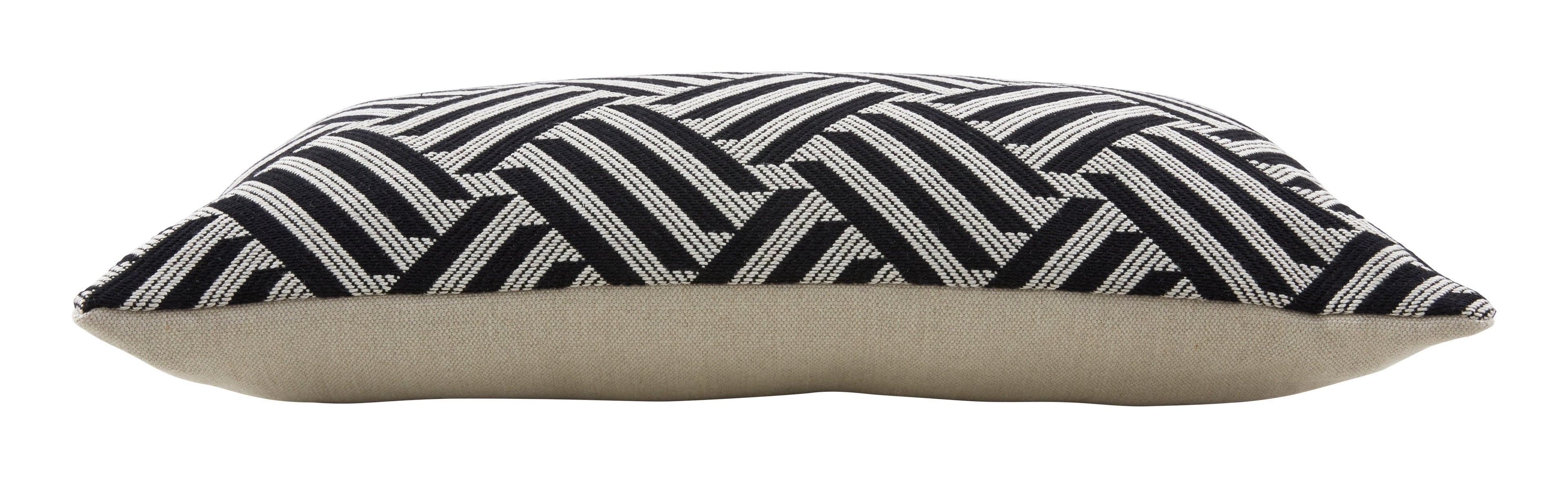 Jayson Home - Schumacher Cross Hatch Black Pillows