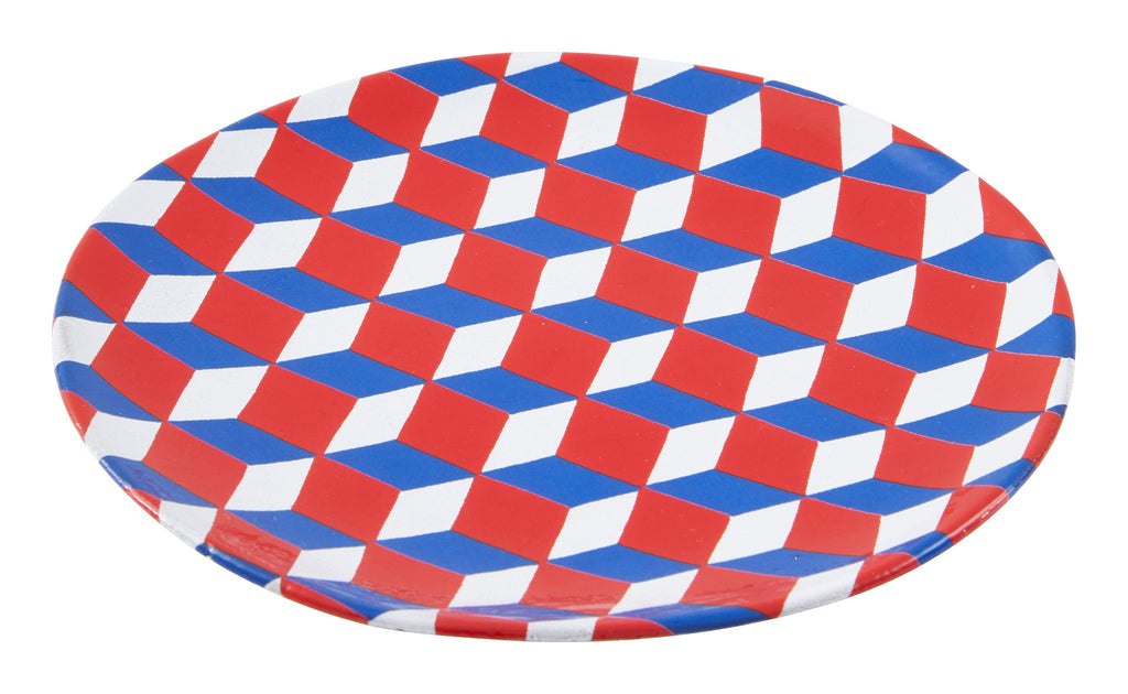 Jayson Home - Astier de Villatte Tricolore Cubes Plate