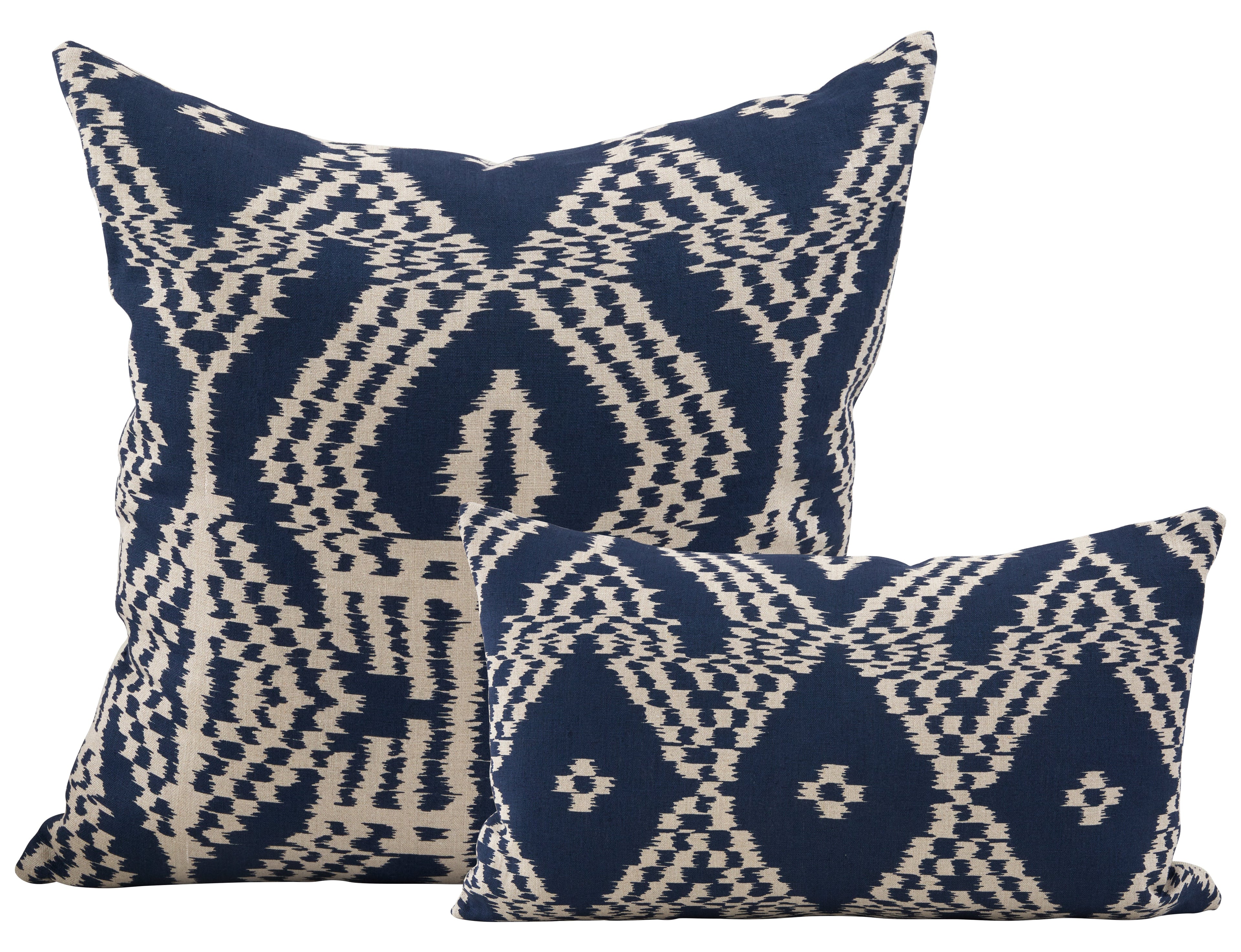 Jayson Home - Schumacher Asaka Ikat Indigo Pillows