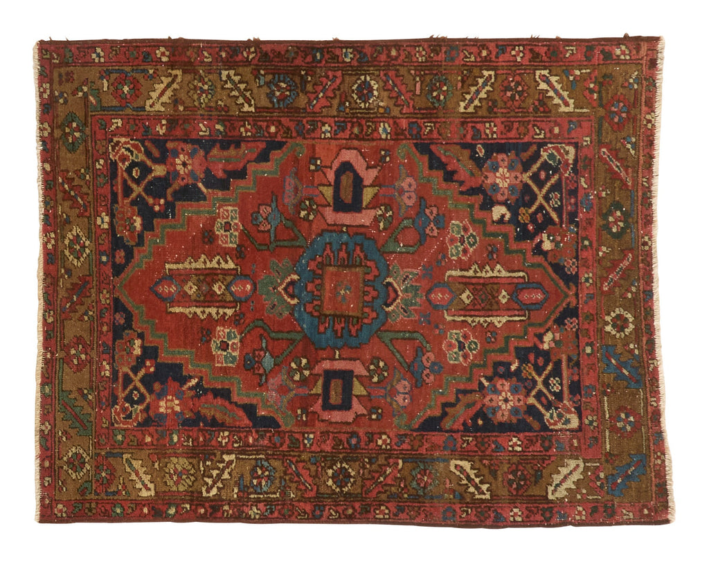 Jayson Home - Vintage Heriz Rug - 4'0" x 3'3"