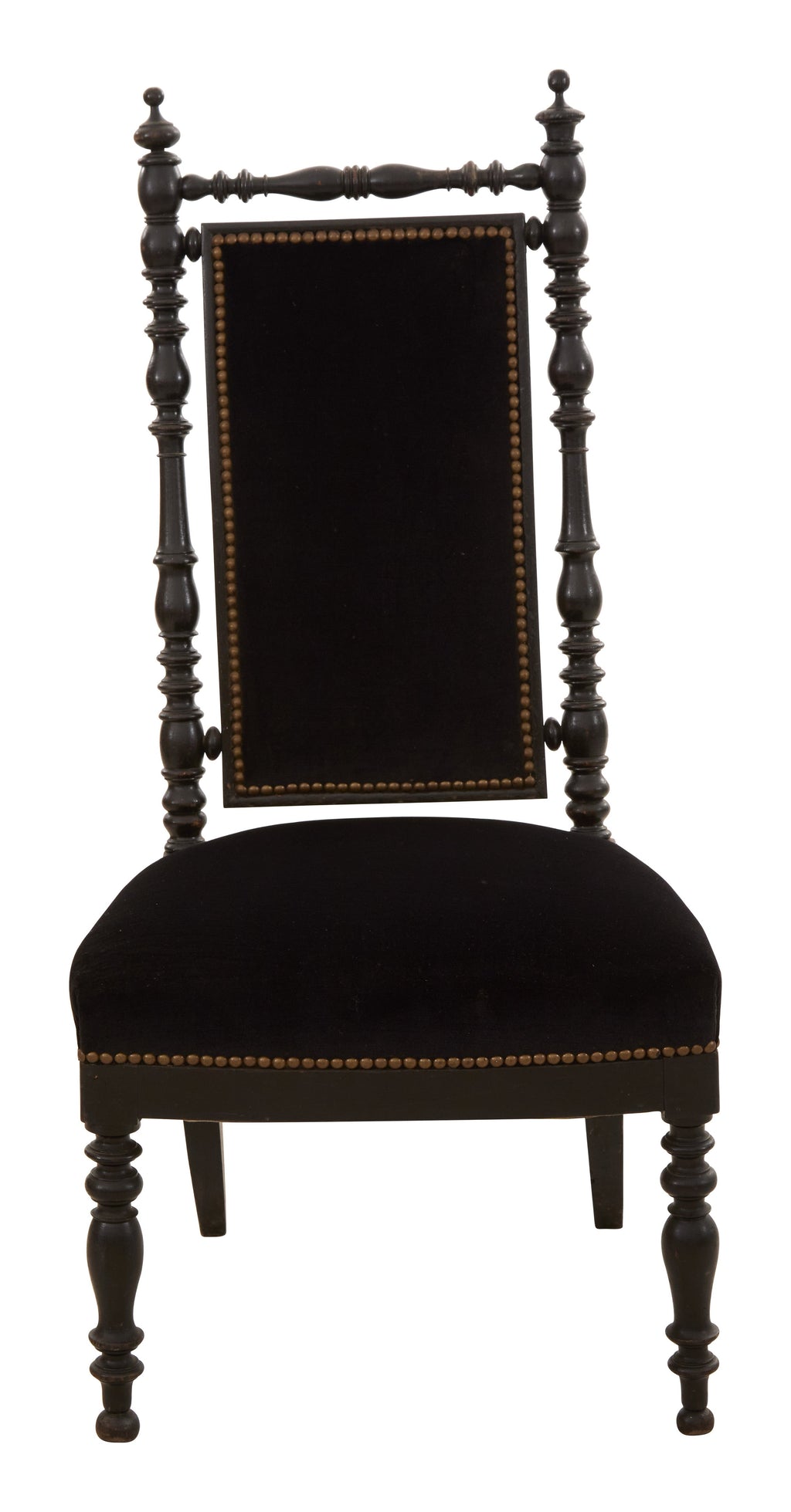 Jayson Home - Antique Black Velvet Chair