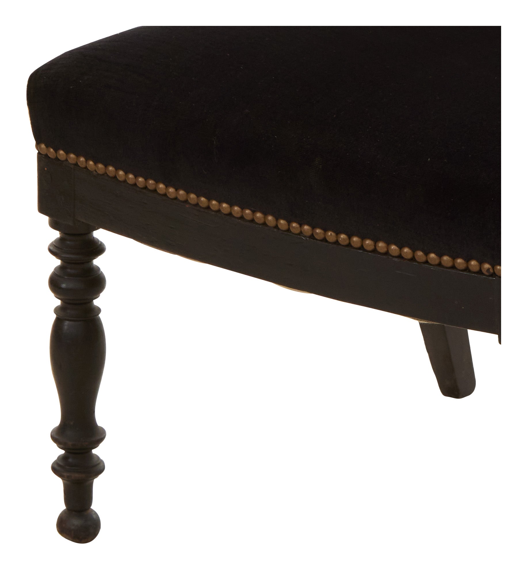 Jayson Home - Antique Black Velvet Chair