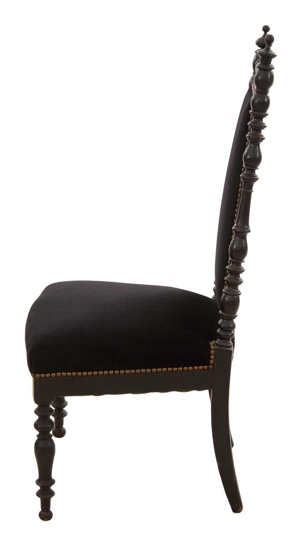 Jayson Home - Antique Black Velvet Chair