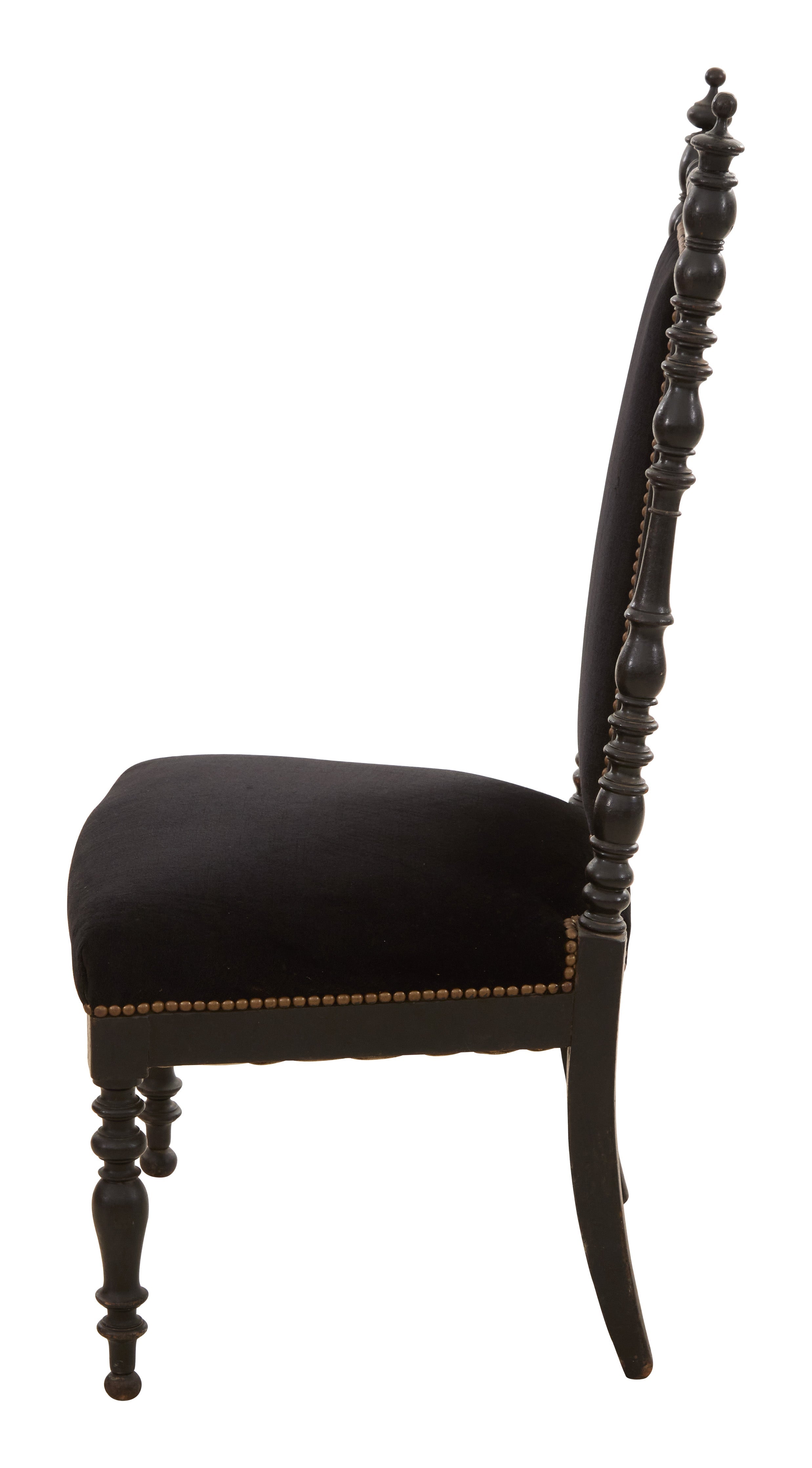 Jayson Home - Antique Black Velvet Chair