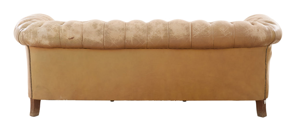 Jayson Home - Antique Tufted Leather Sofa