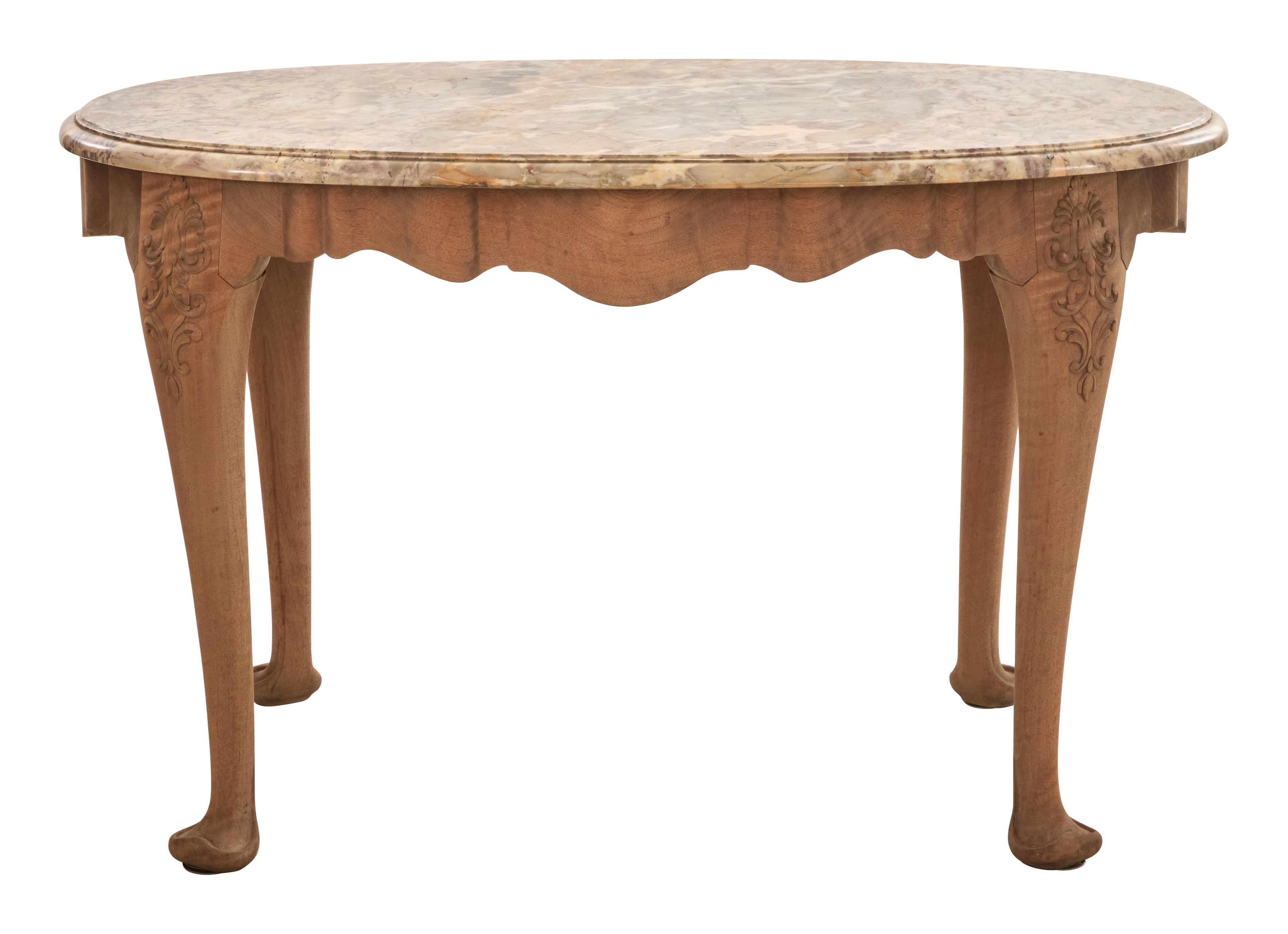 Jayson Home - Antique Oval Marble Top Table