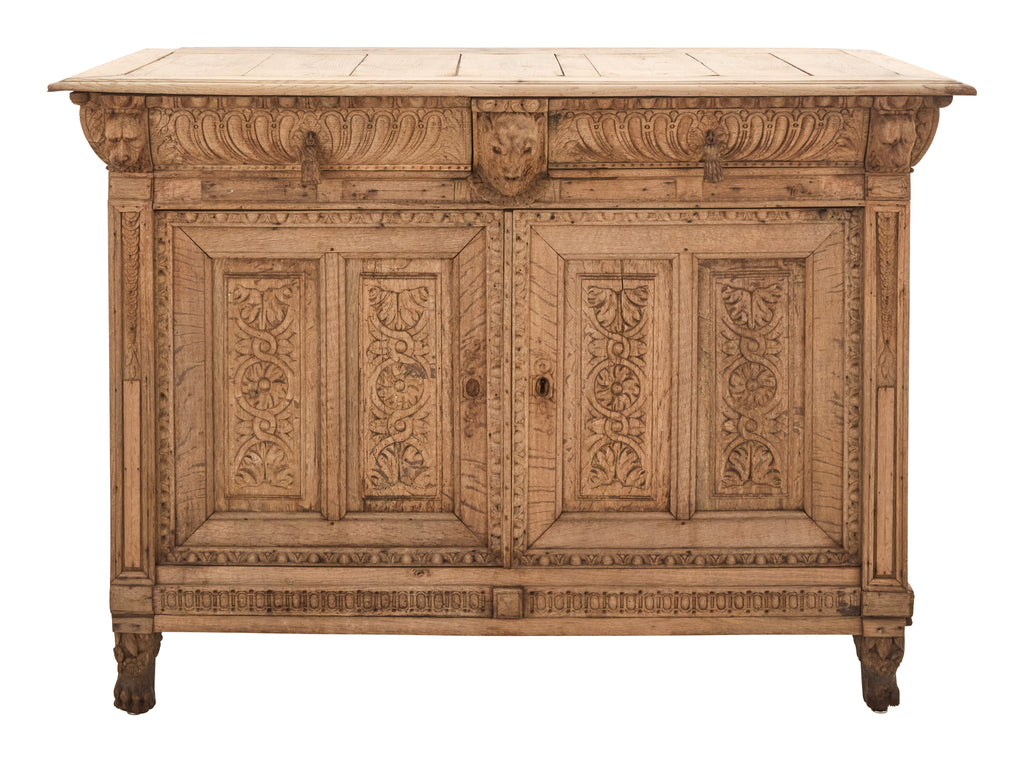 Jayson Home - Antique Carved Wood Sideboard