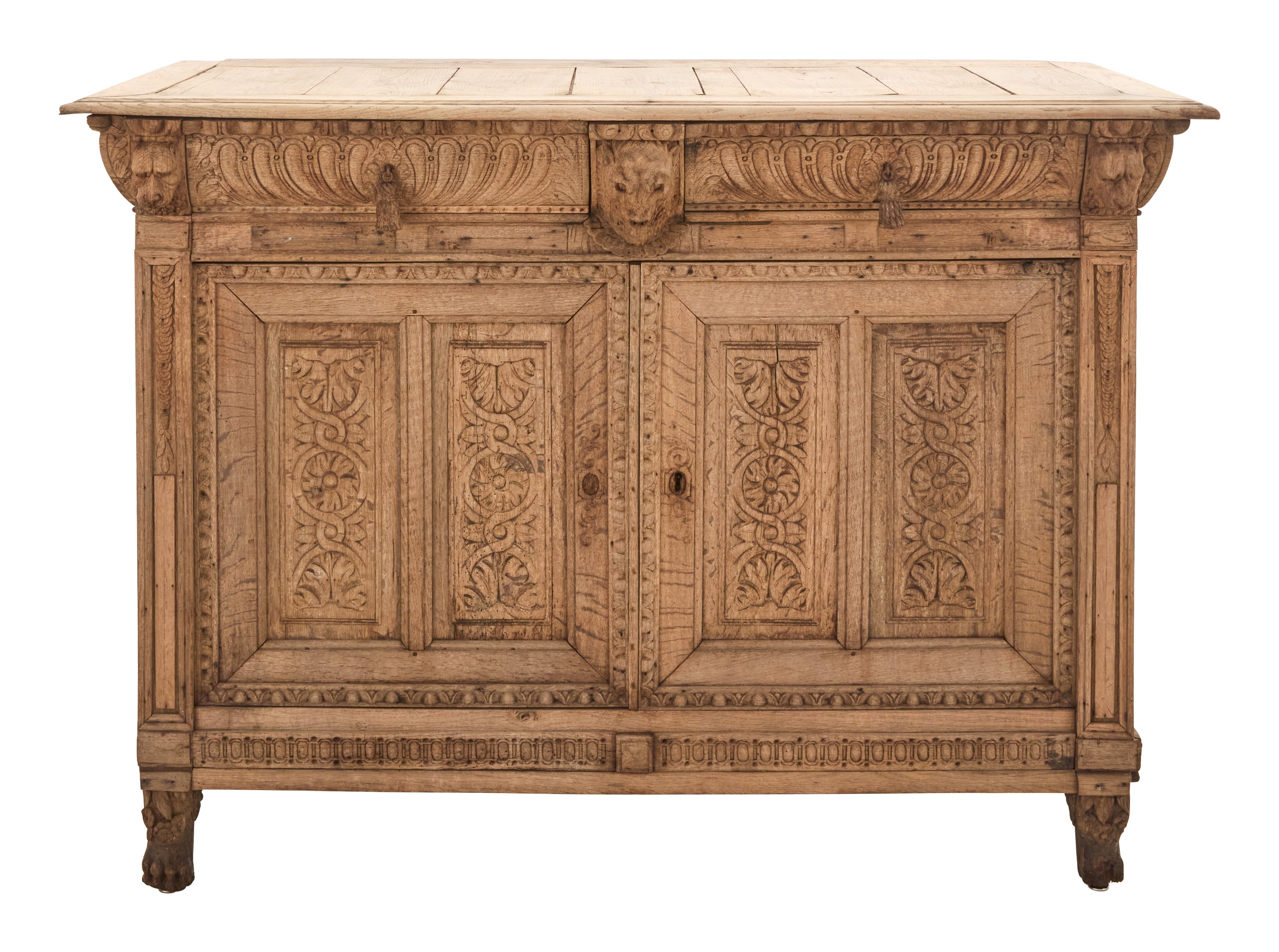 Jayson Home - Antique Carved Wood Sideboard