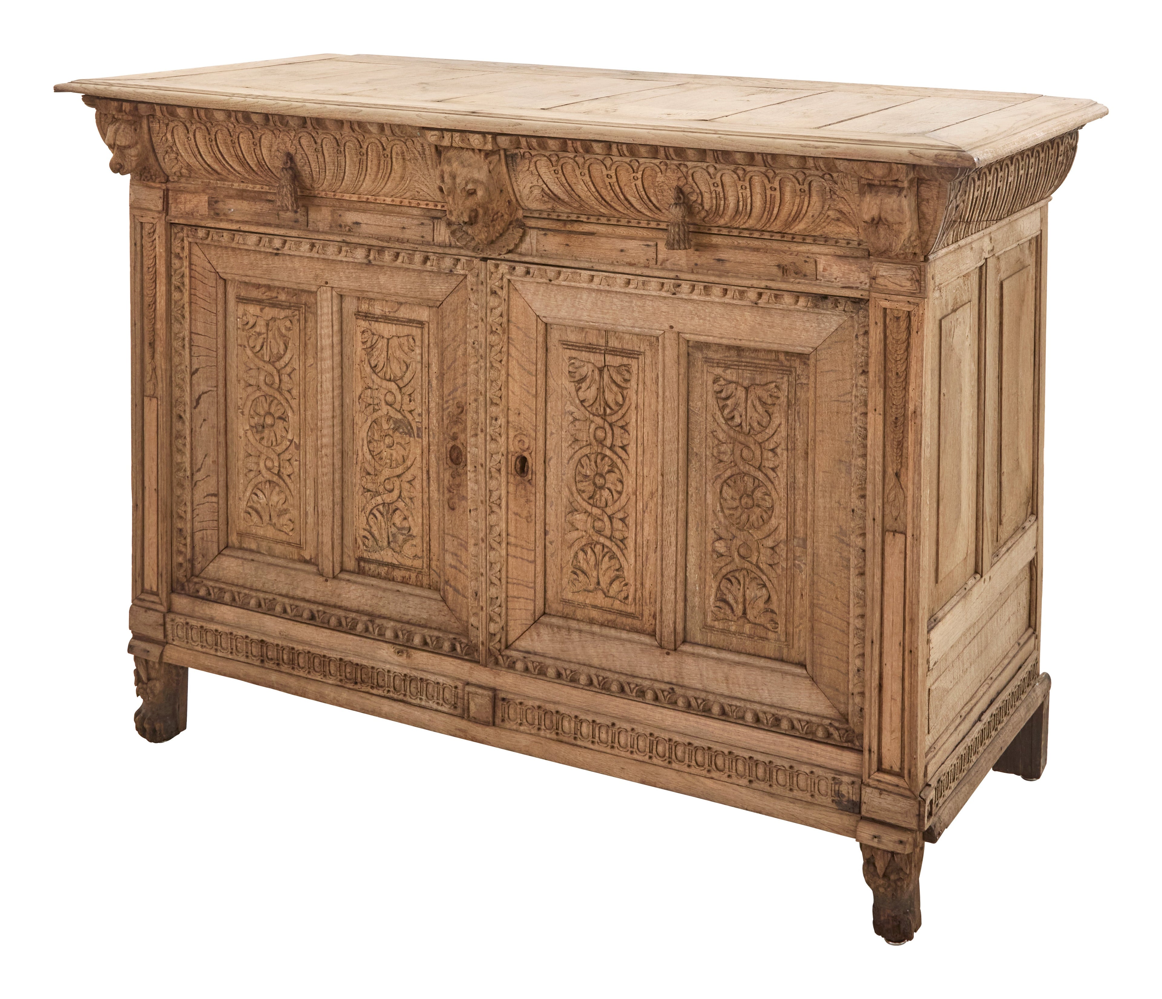 Jayson Home - Antique Carved Wood Sideboard